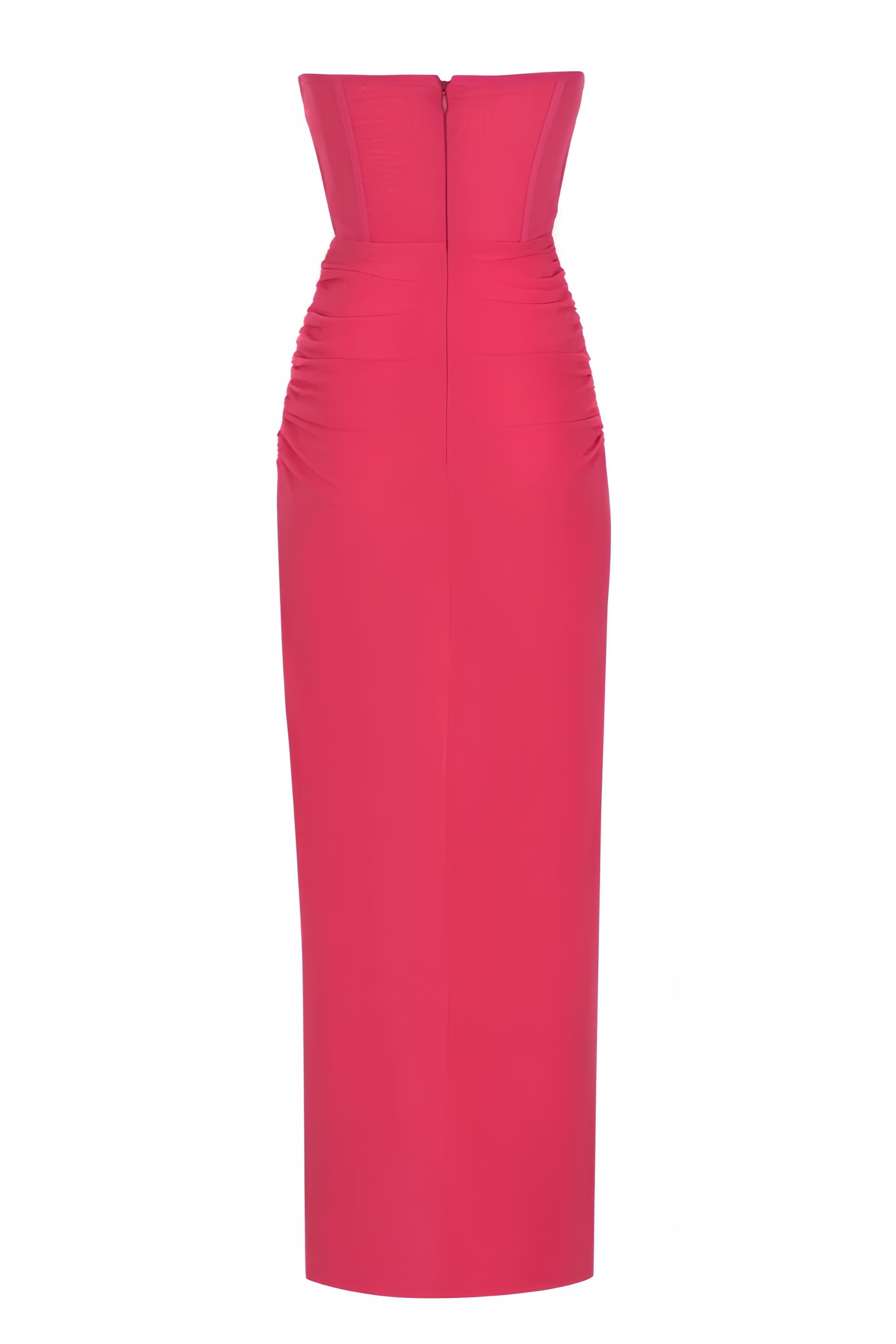 Amabel Solid Corset Split Maxi Dress