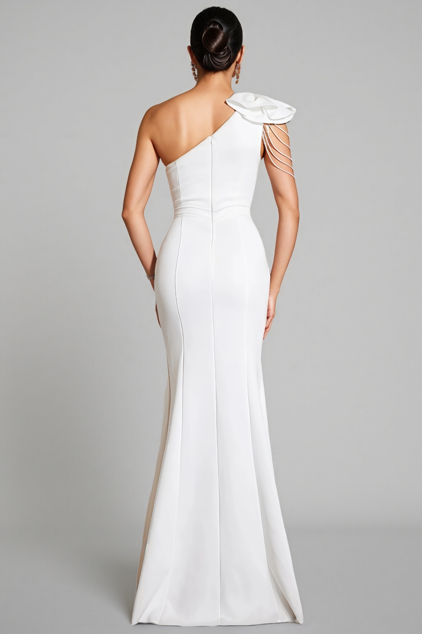 Marta One Shoulder Flower Maxi Dress