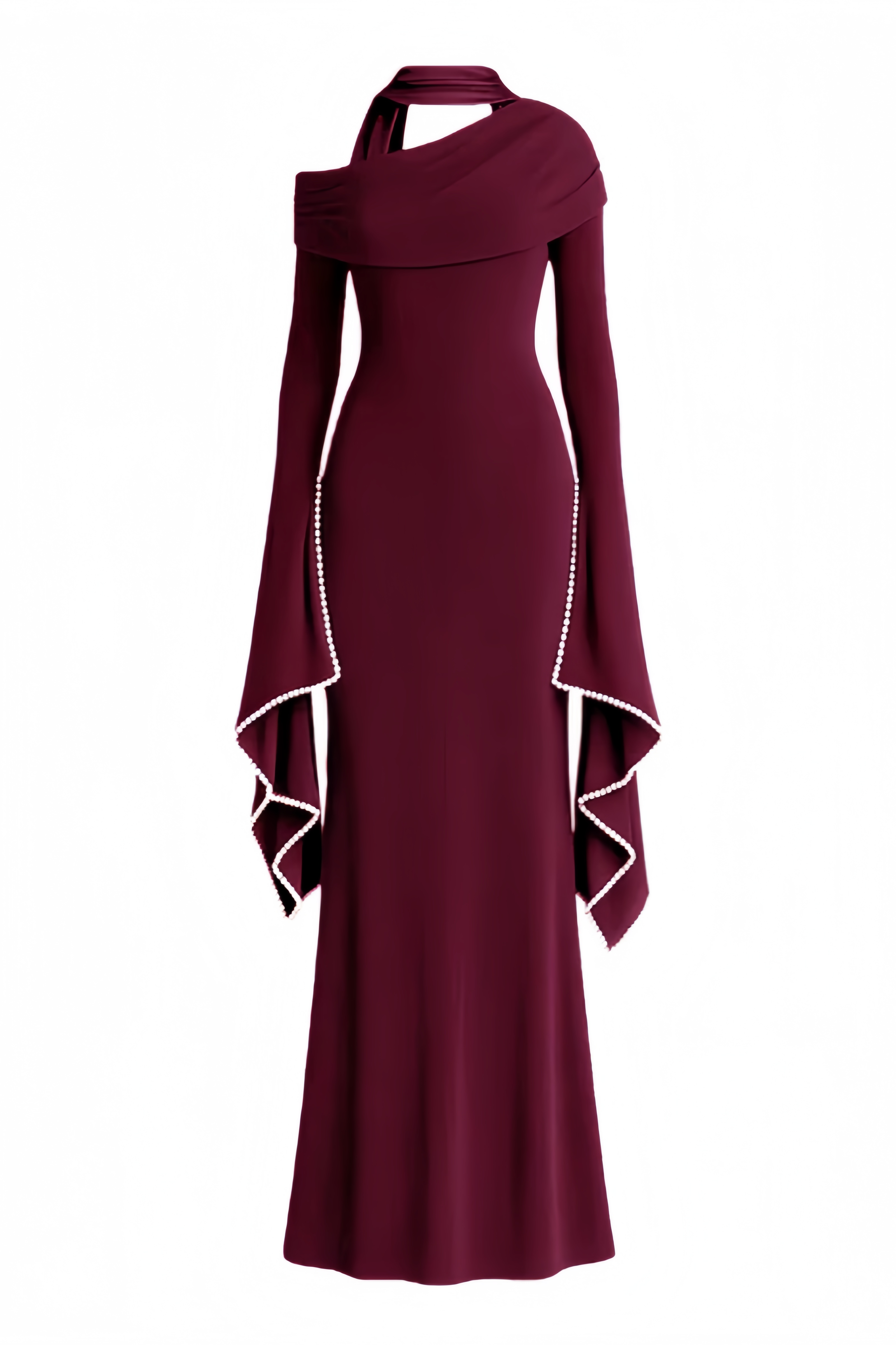 Hudson Red Beaded Maxi Dress