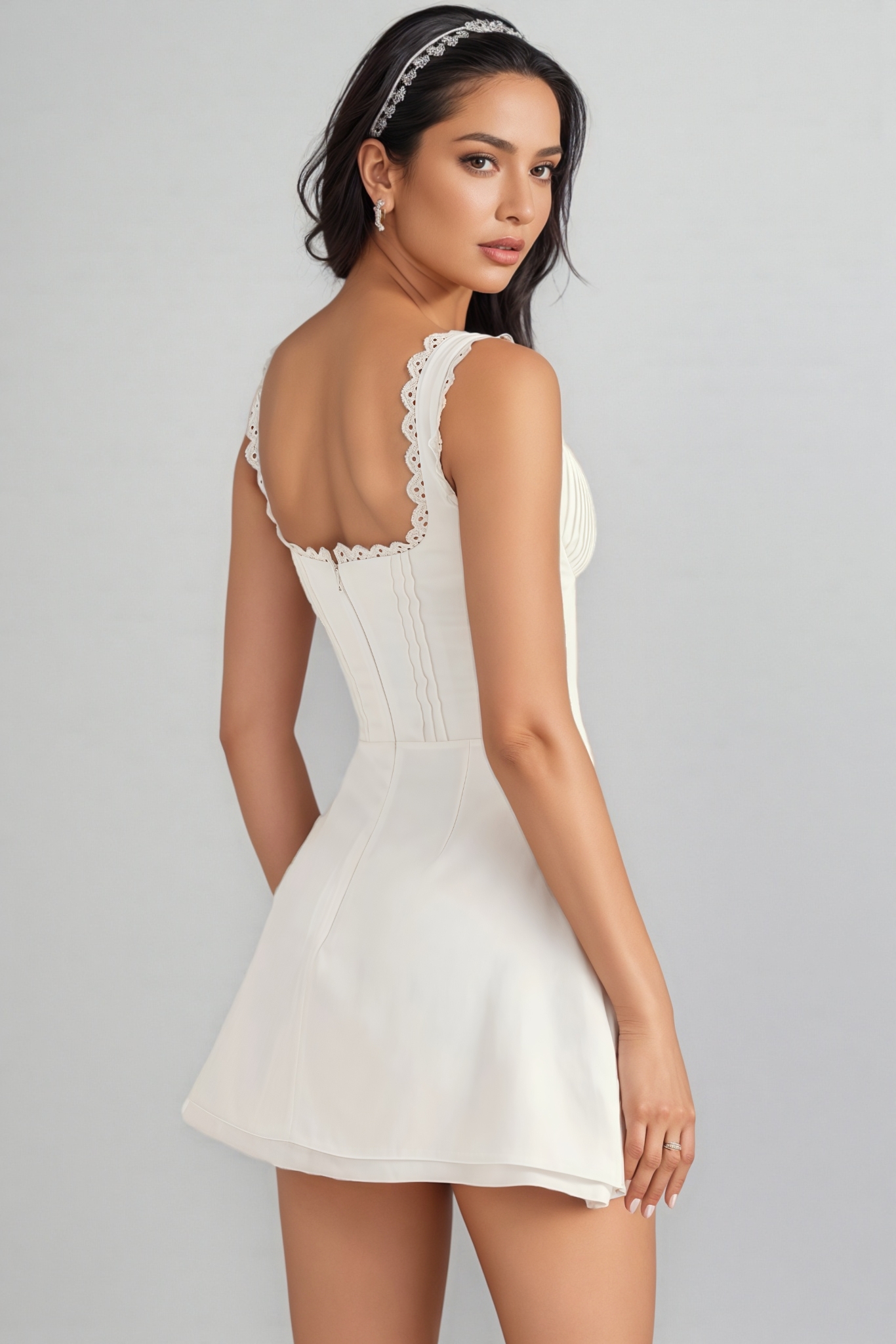 Kaye Lace Slim Cami Mini Dress
