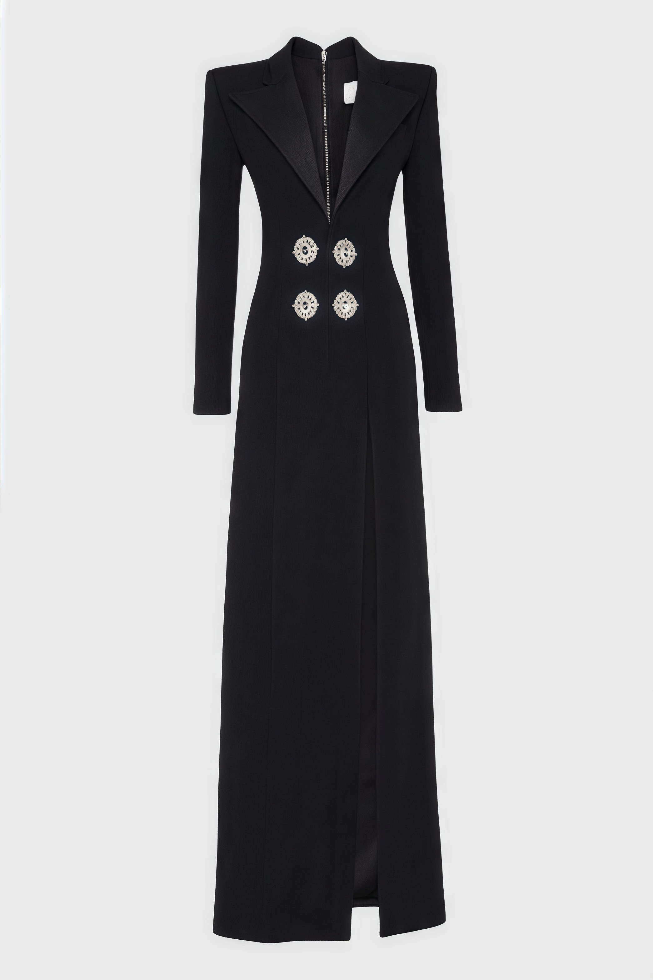 Vennan Crystal Embellished V-Neck Maxi Dress