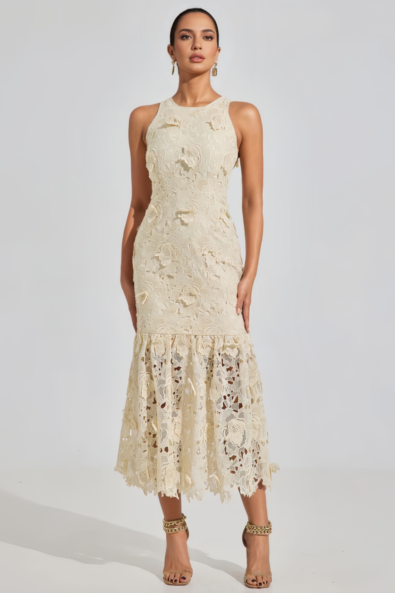 Quinlane Lace Mermaid Maxi Dress