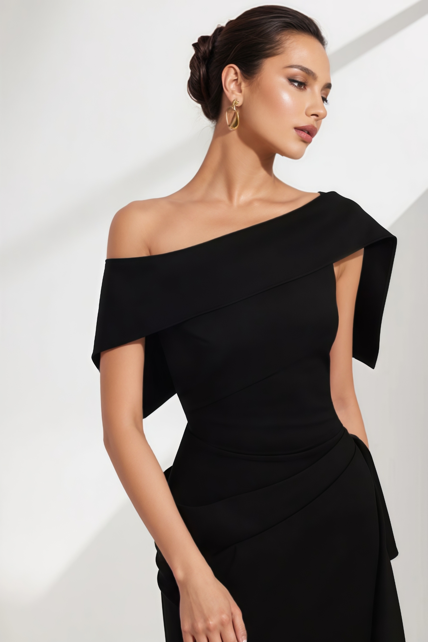 Adisan Black Sleeveless Maxi Dress