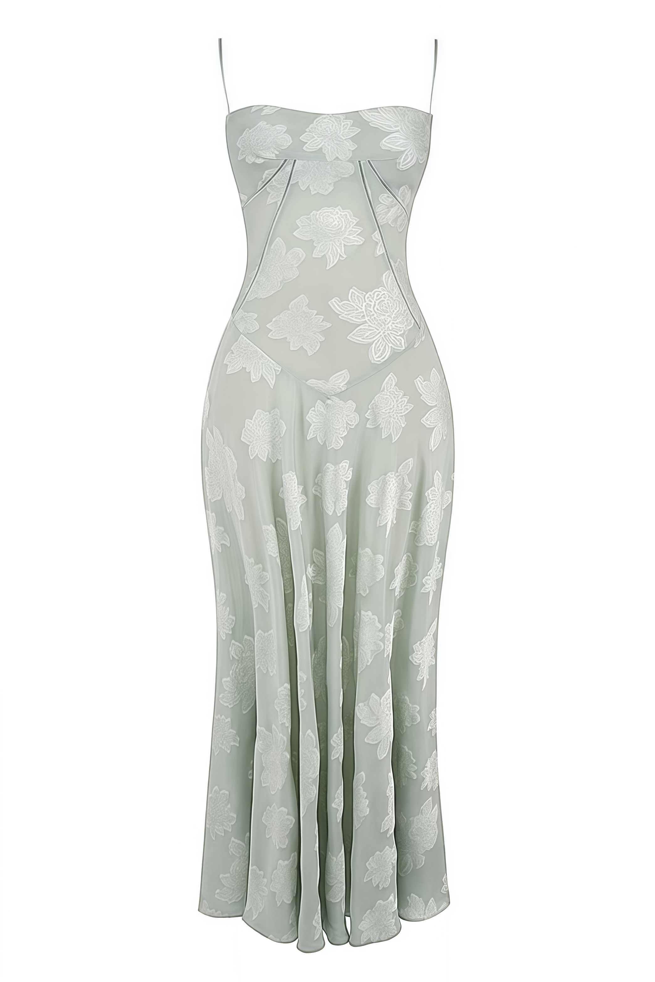 Nosan Green Halter Backless Maxi Dress