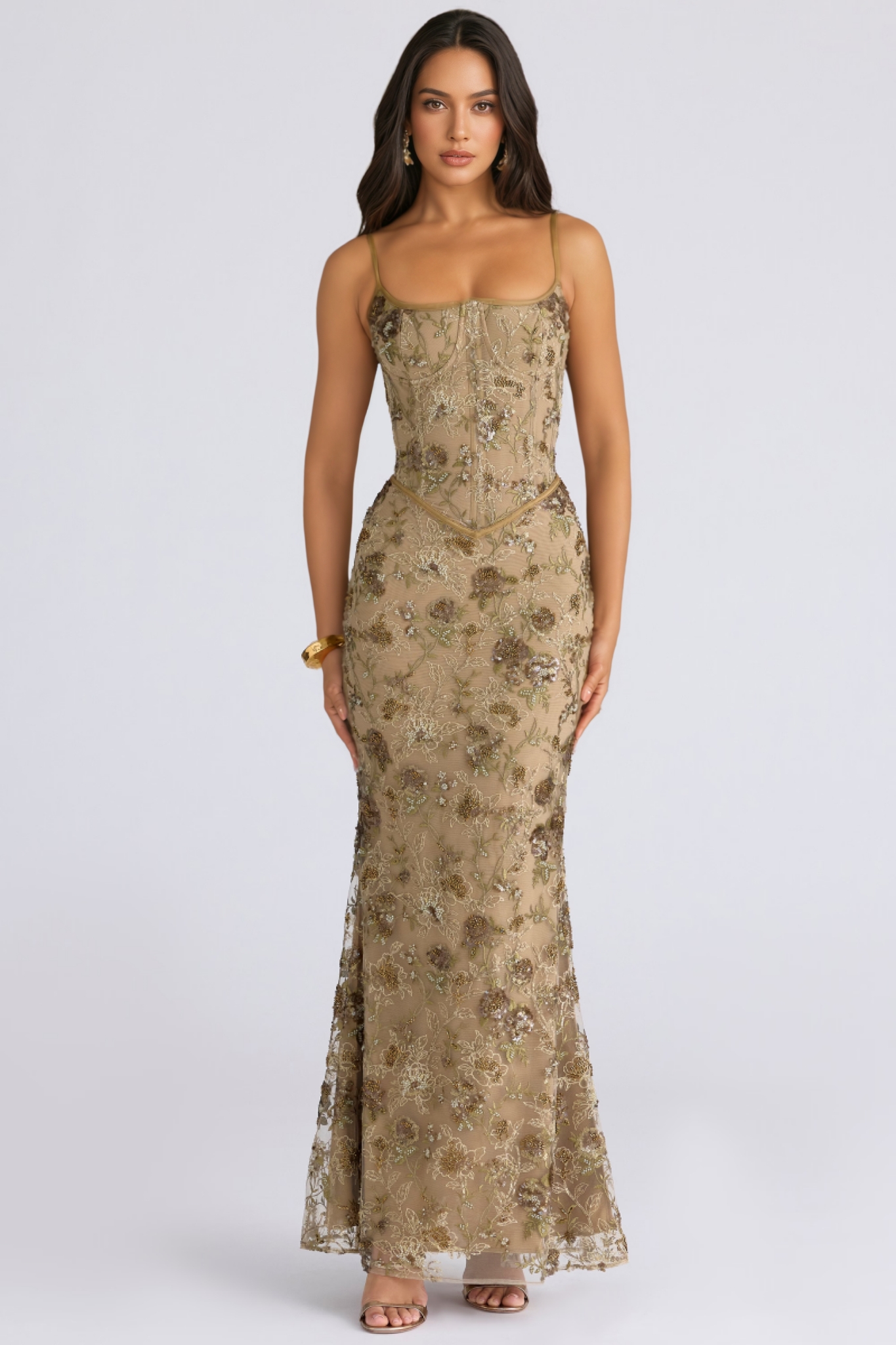 Havoriy Sleeveless Backless Floral Maxi Dress