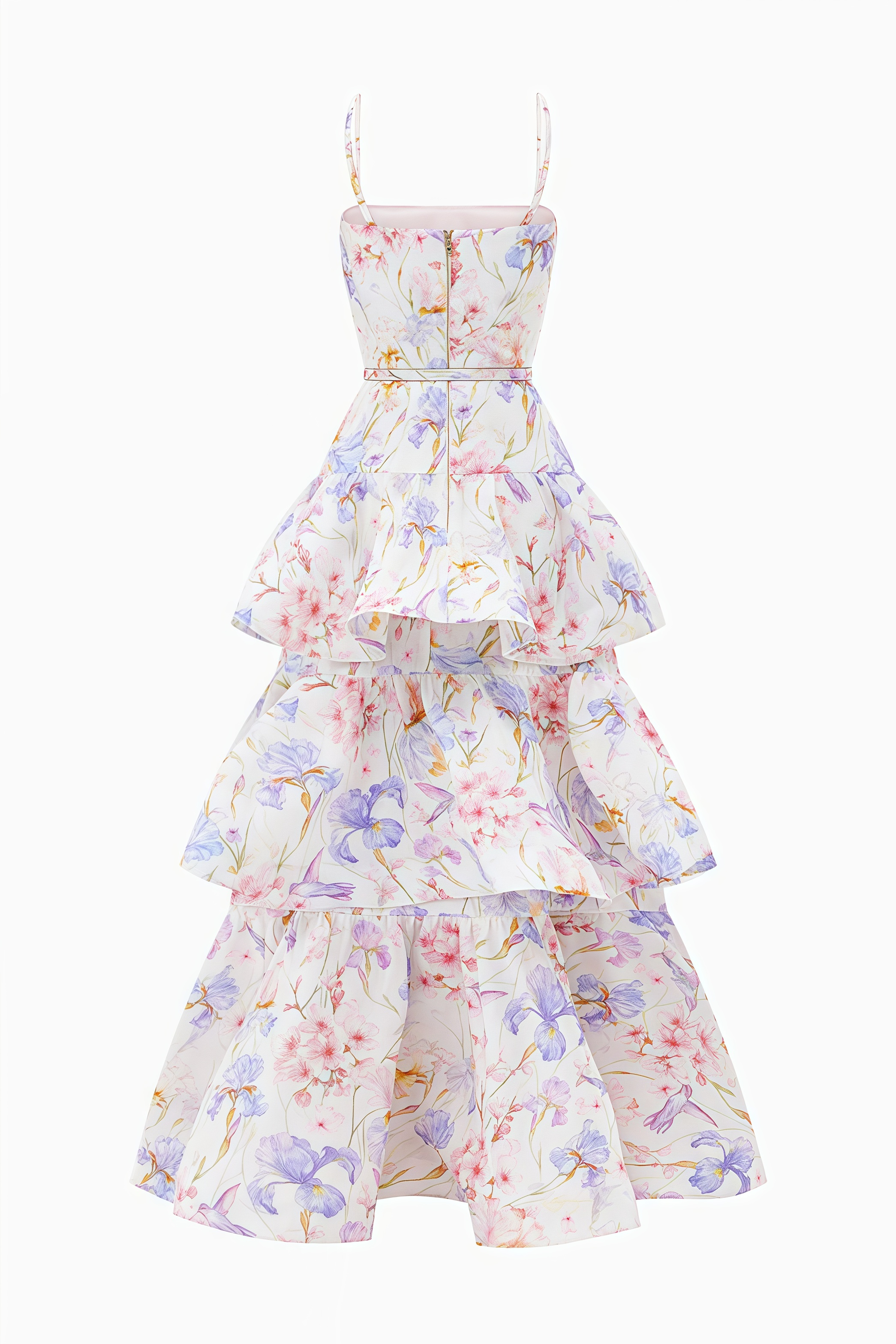 Mirkrt Strapless Floral Maxi Dress