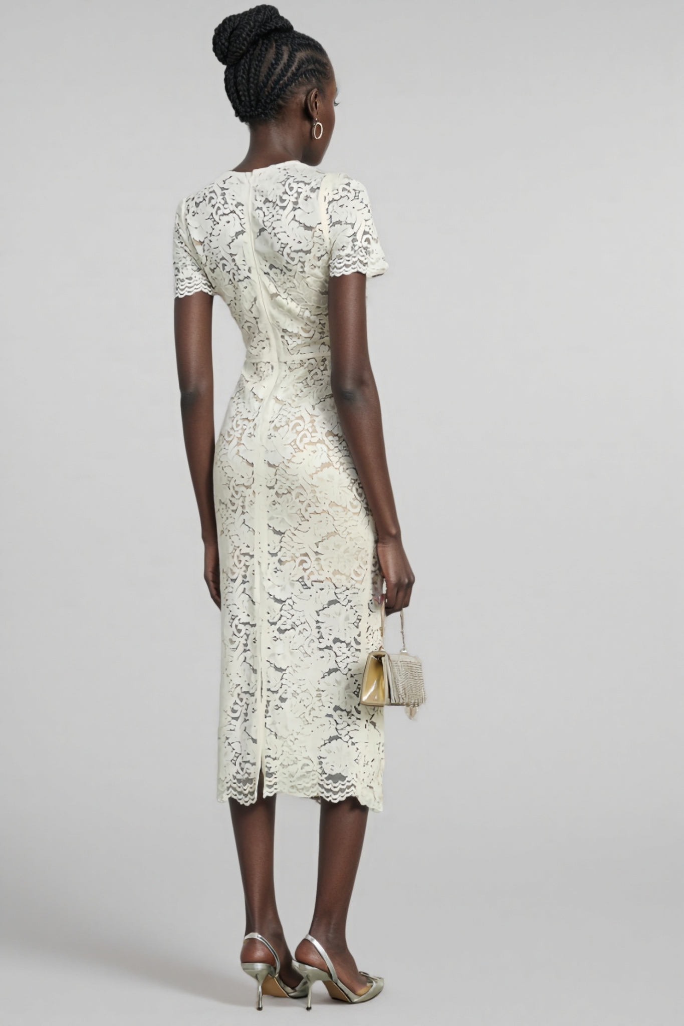 Fina Lace Slim Fit Midi Dress