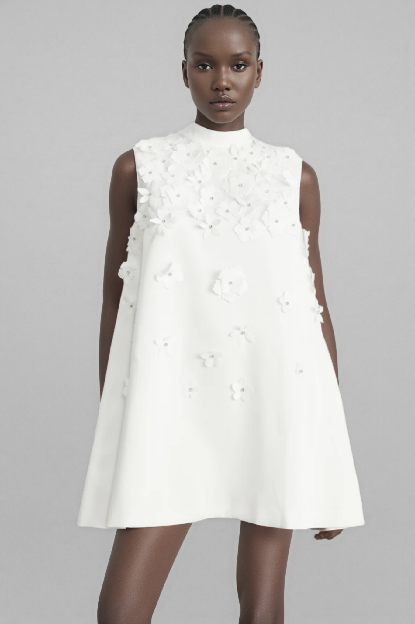 Eulalia Faux-flower Mini Dress