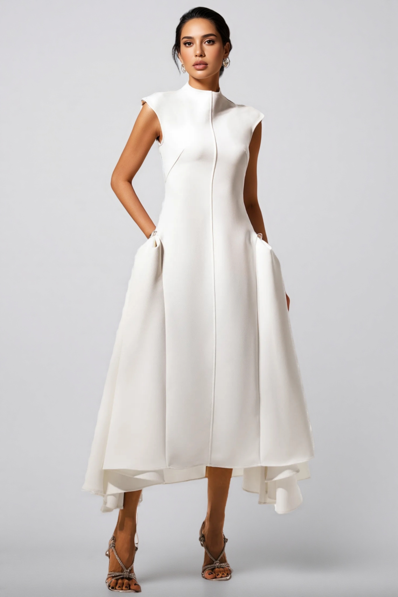 Paulina Choker Sleeveless Maxi Dress