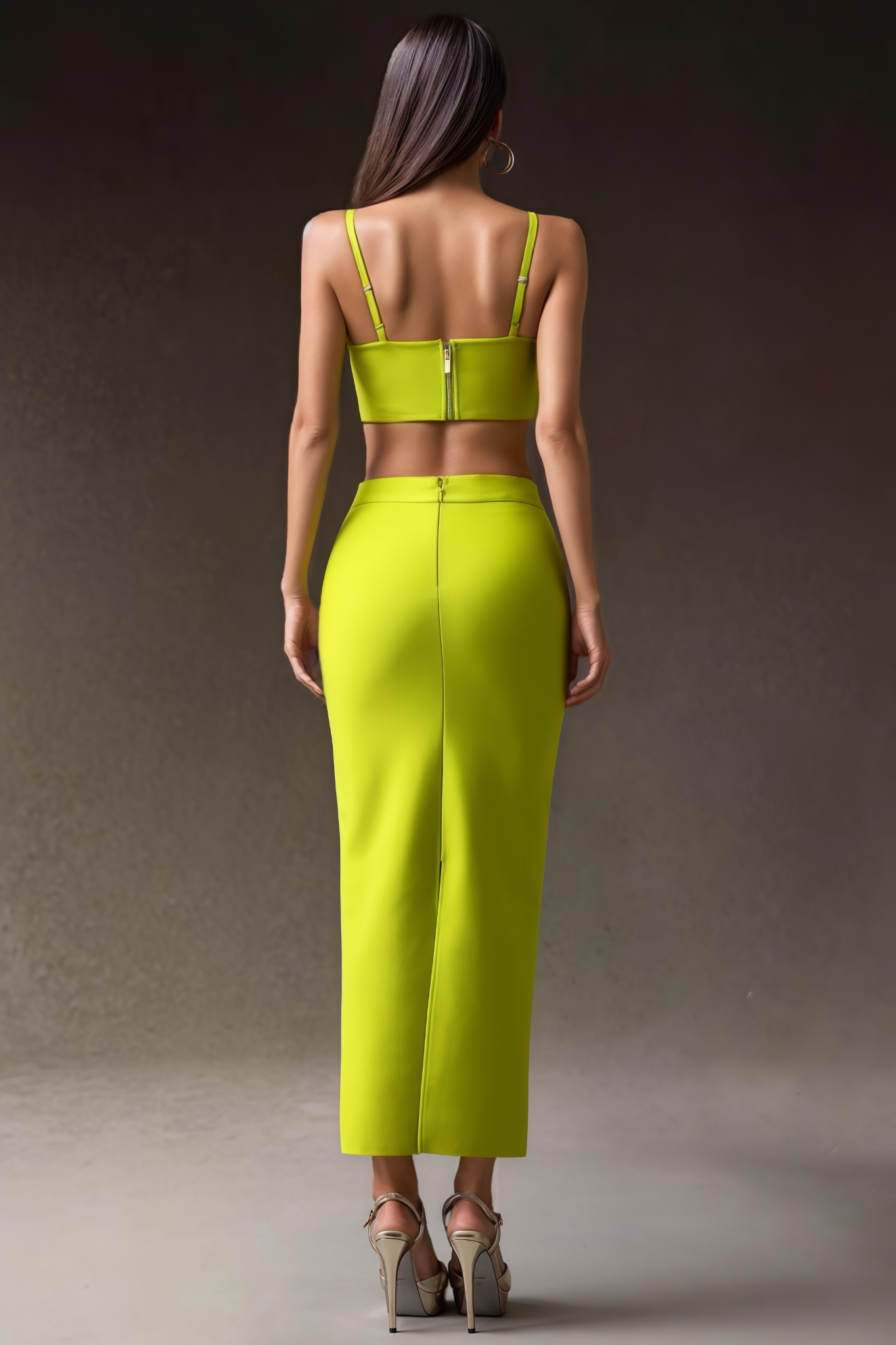 Flowers Slim Bandage Dress Set