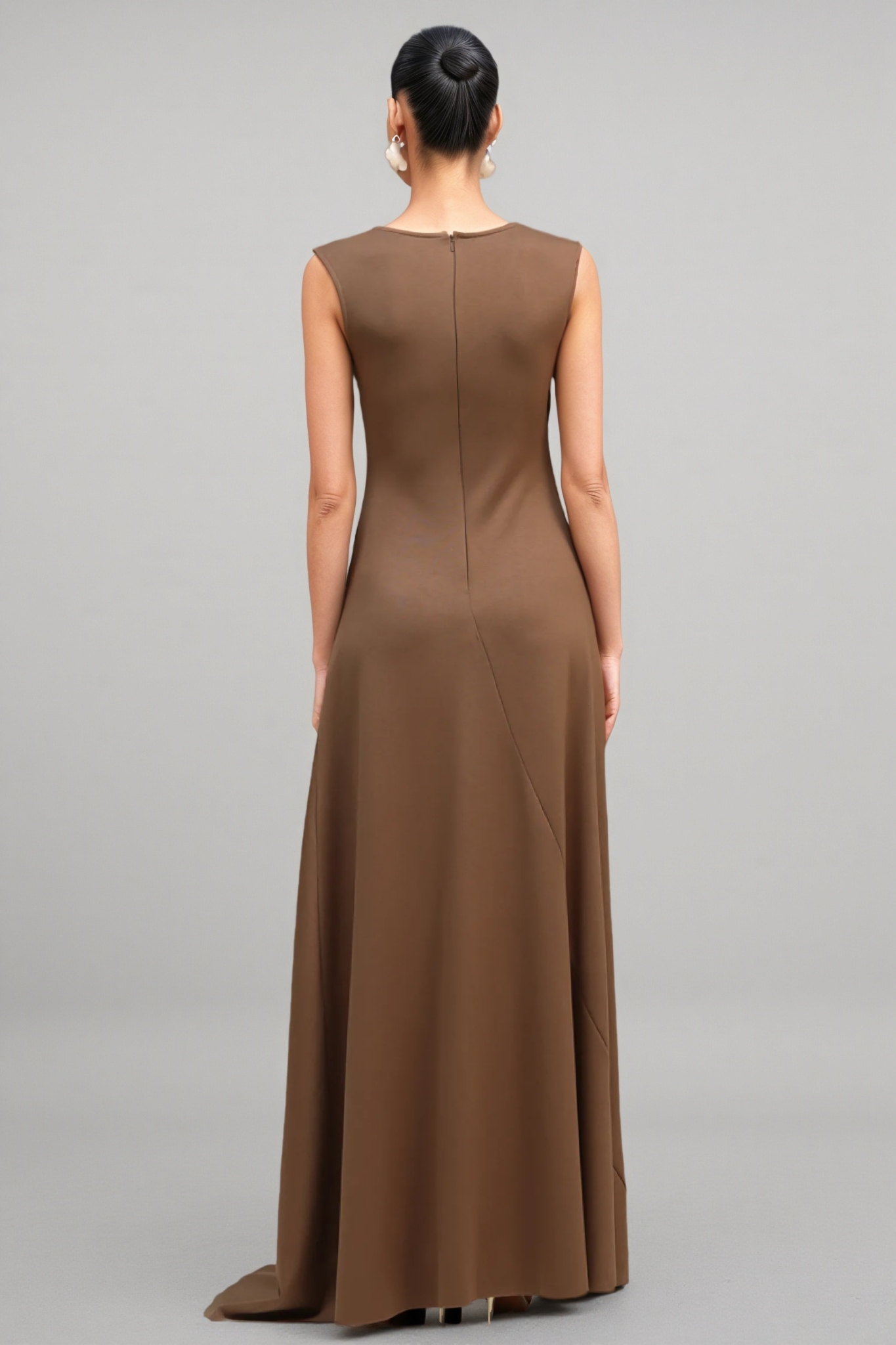 Roto Sleeveless Asymmetric Maxi Dress