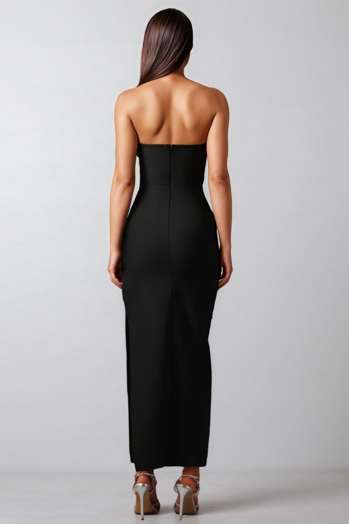 Wreya Sleeveless Slit Bandage Maxi Dress