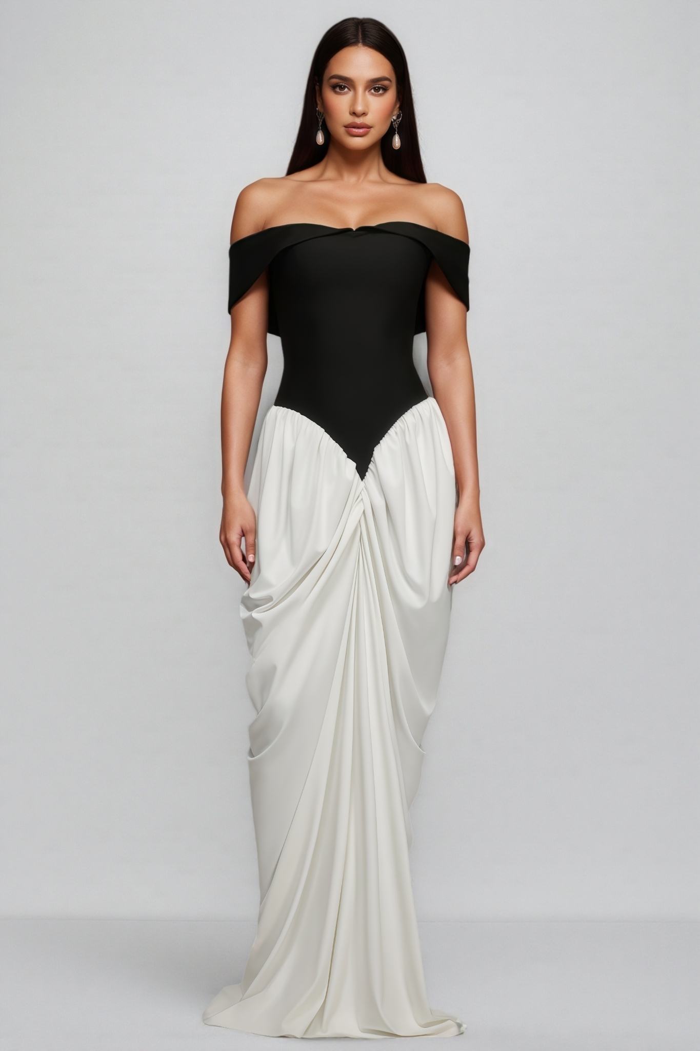 Dalida Sleeveless Wrinkles Bandage Maxi Dress