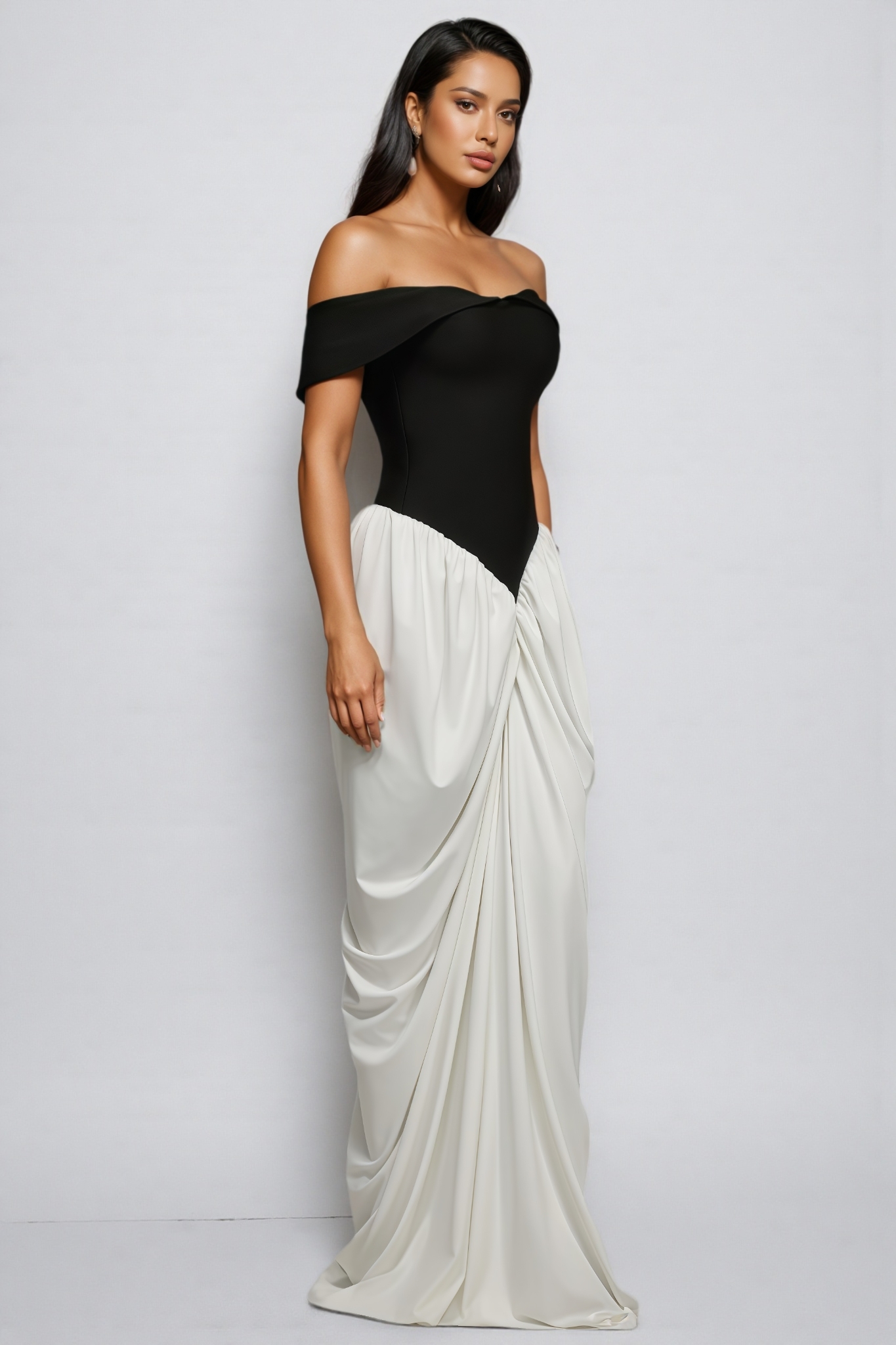 Dalida Sleeveless Wrinkles Bandage Maxi Dress