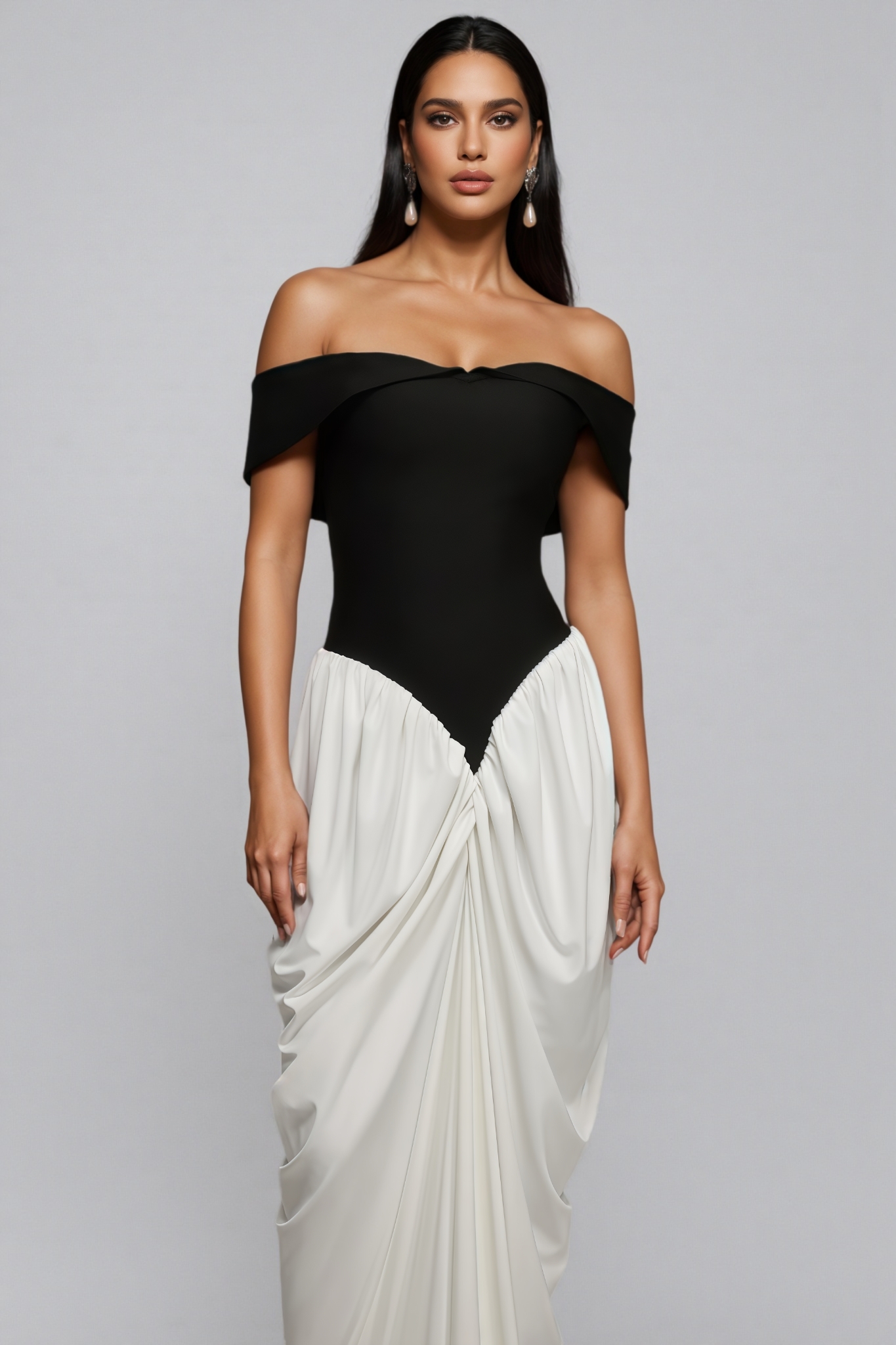 Dalida Sleeveless Wrinkles Bandage Maxi Dress
