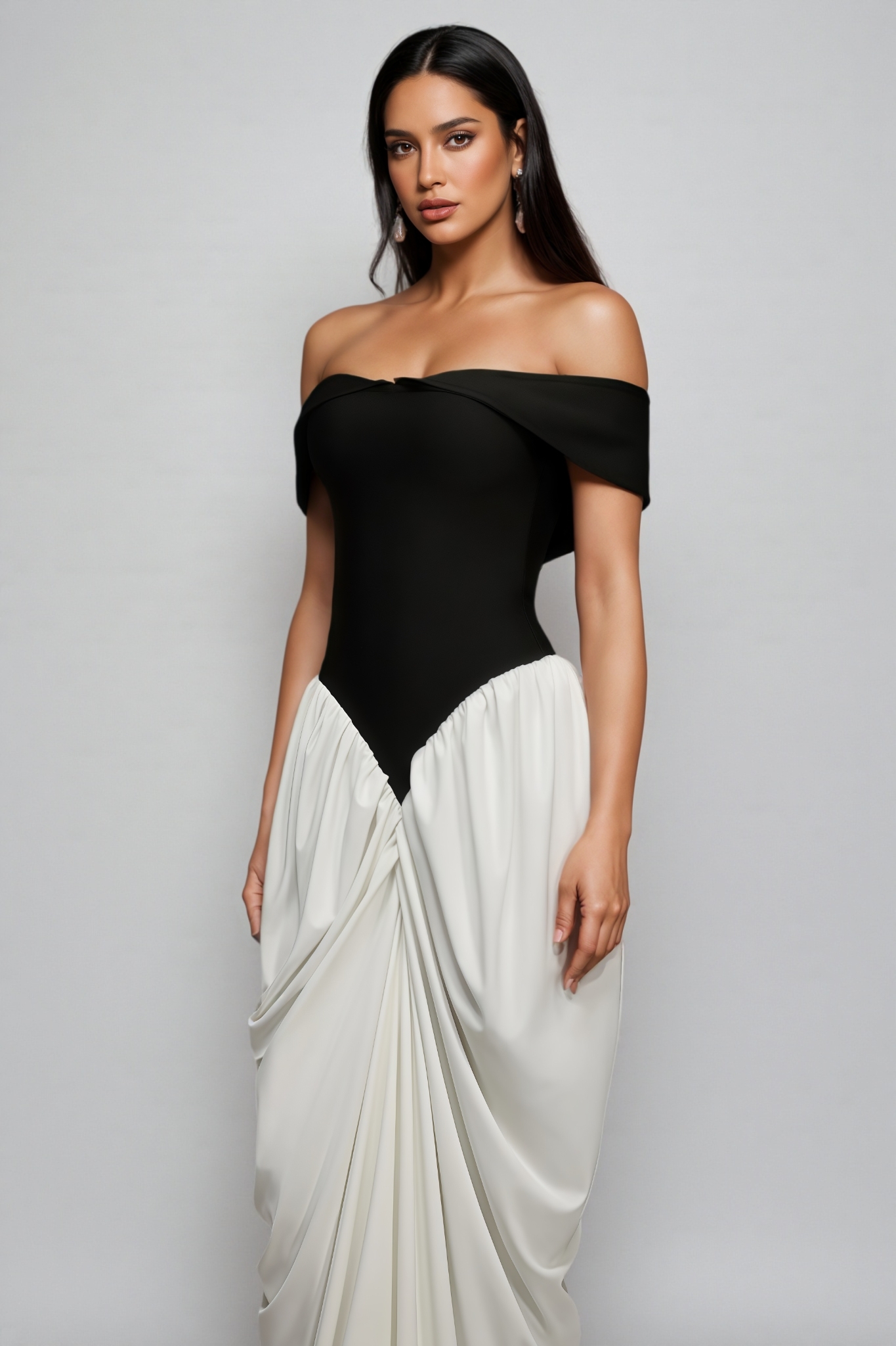 Dalida Sleeveless Wrinkles Bandage Maxi Dress