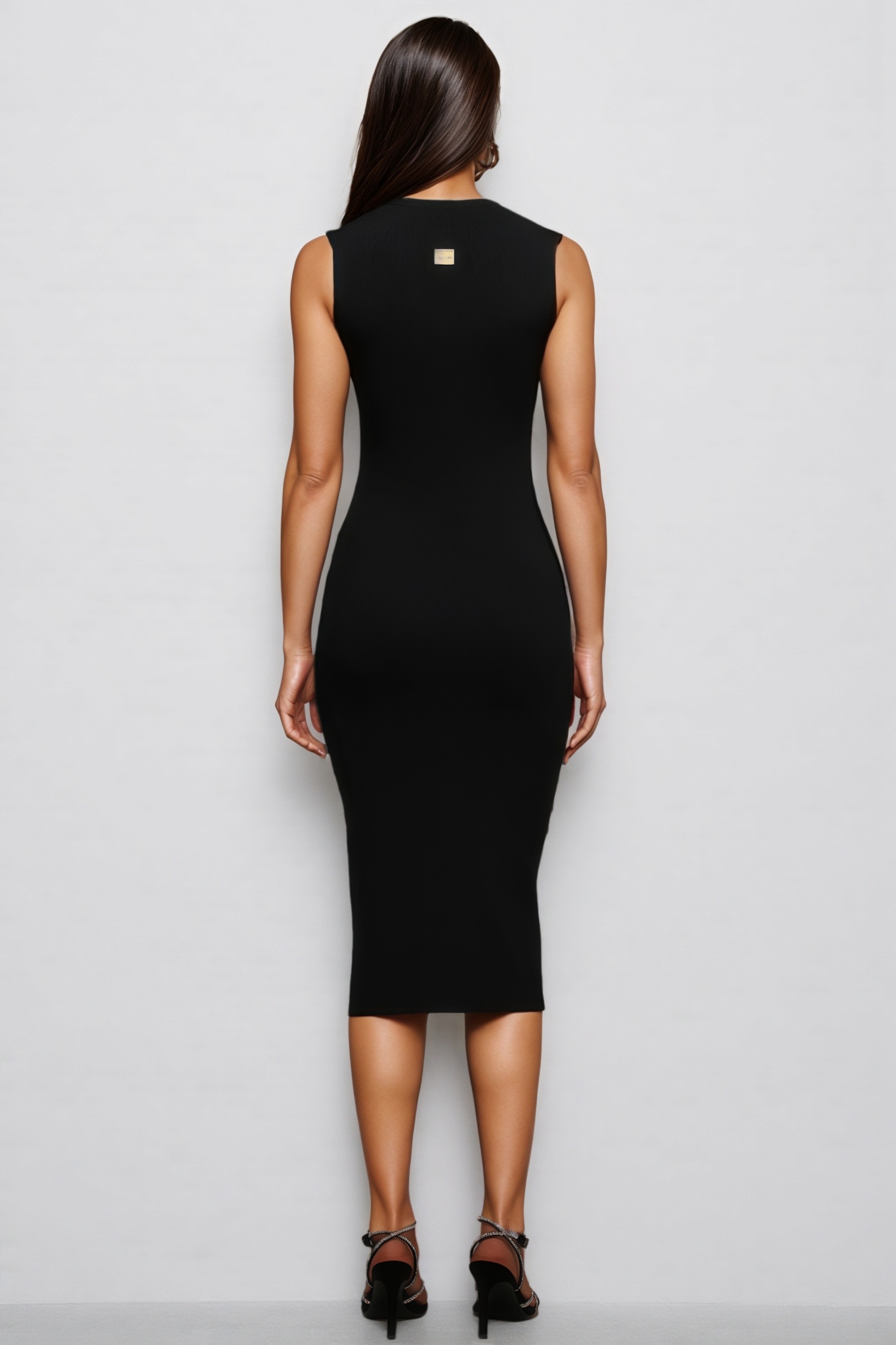 Shaha Sleeveless Metal Hollow Out Maxi Dress