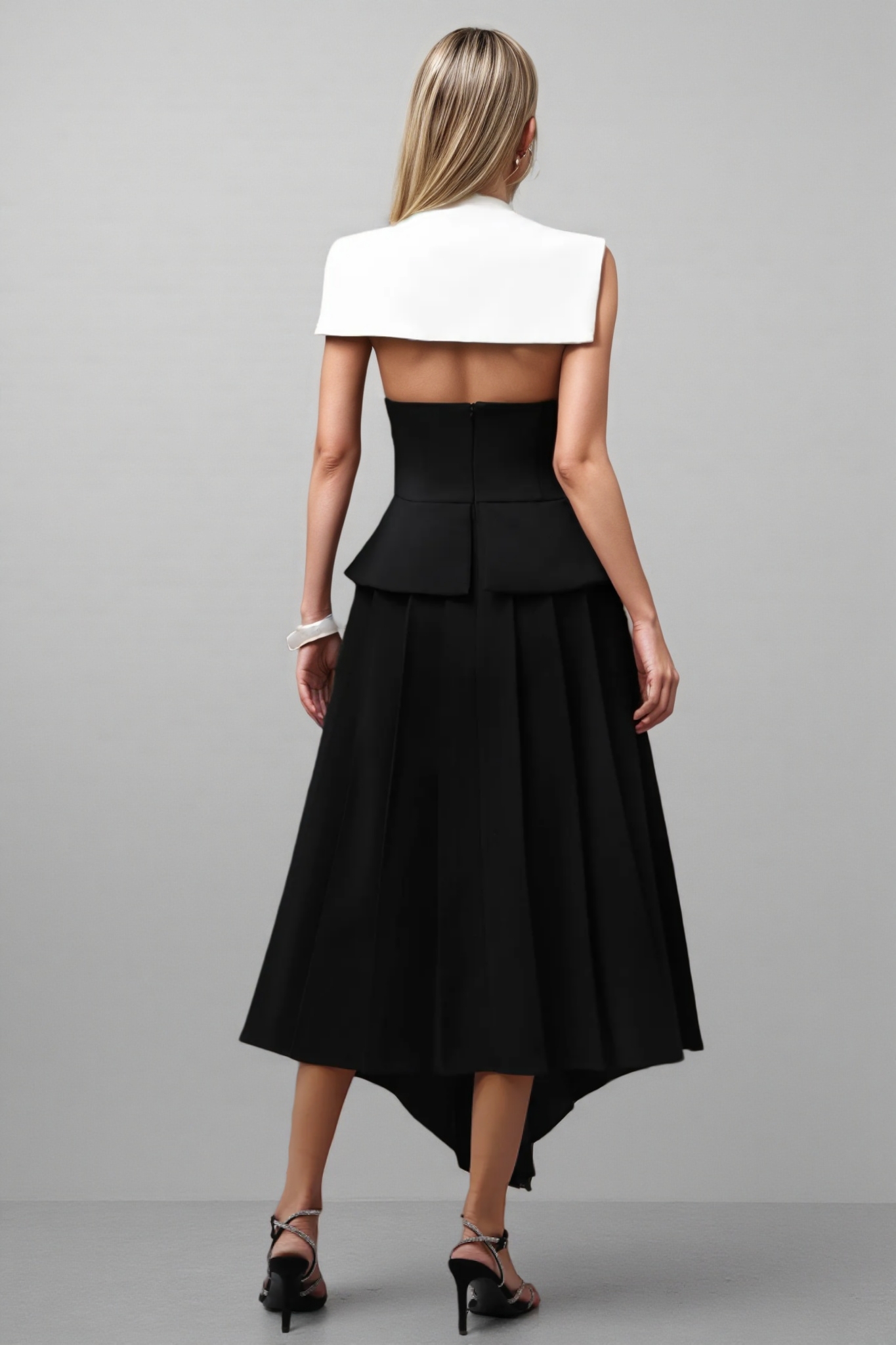 Nahla Sleeveless Irregular Hollow Out Maxi Dress