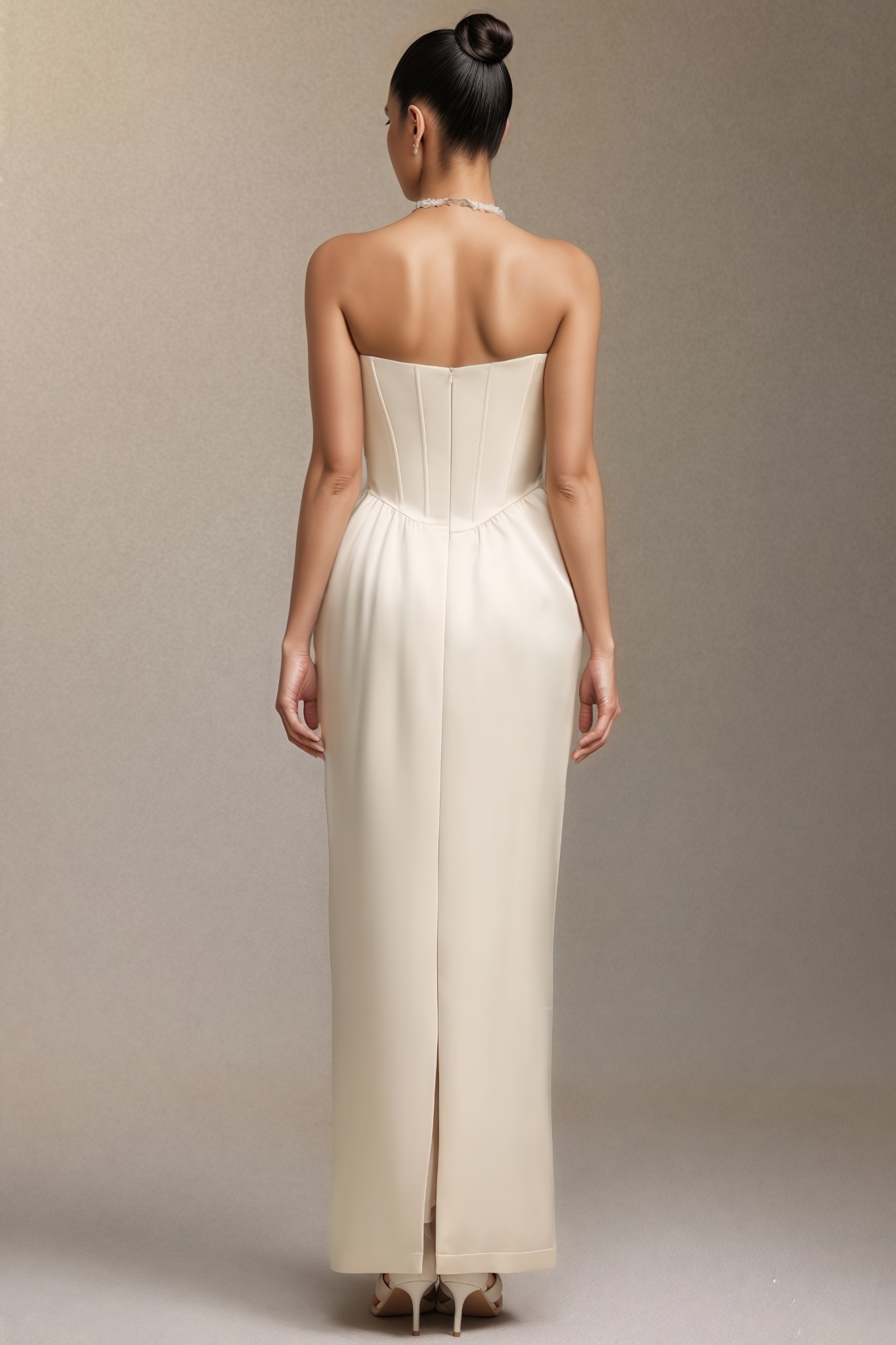 Sleeveless Bow Maxi Dress