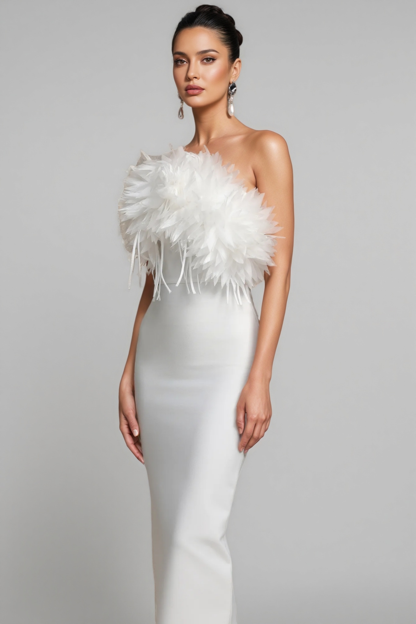 Vali Flowers Tassels Bandage Maxi Dress