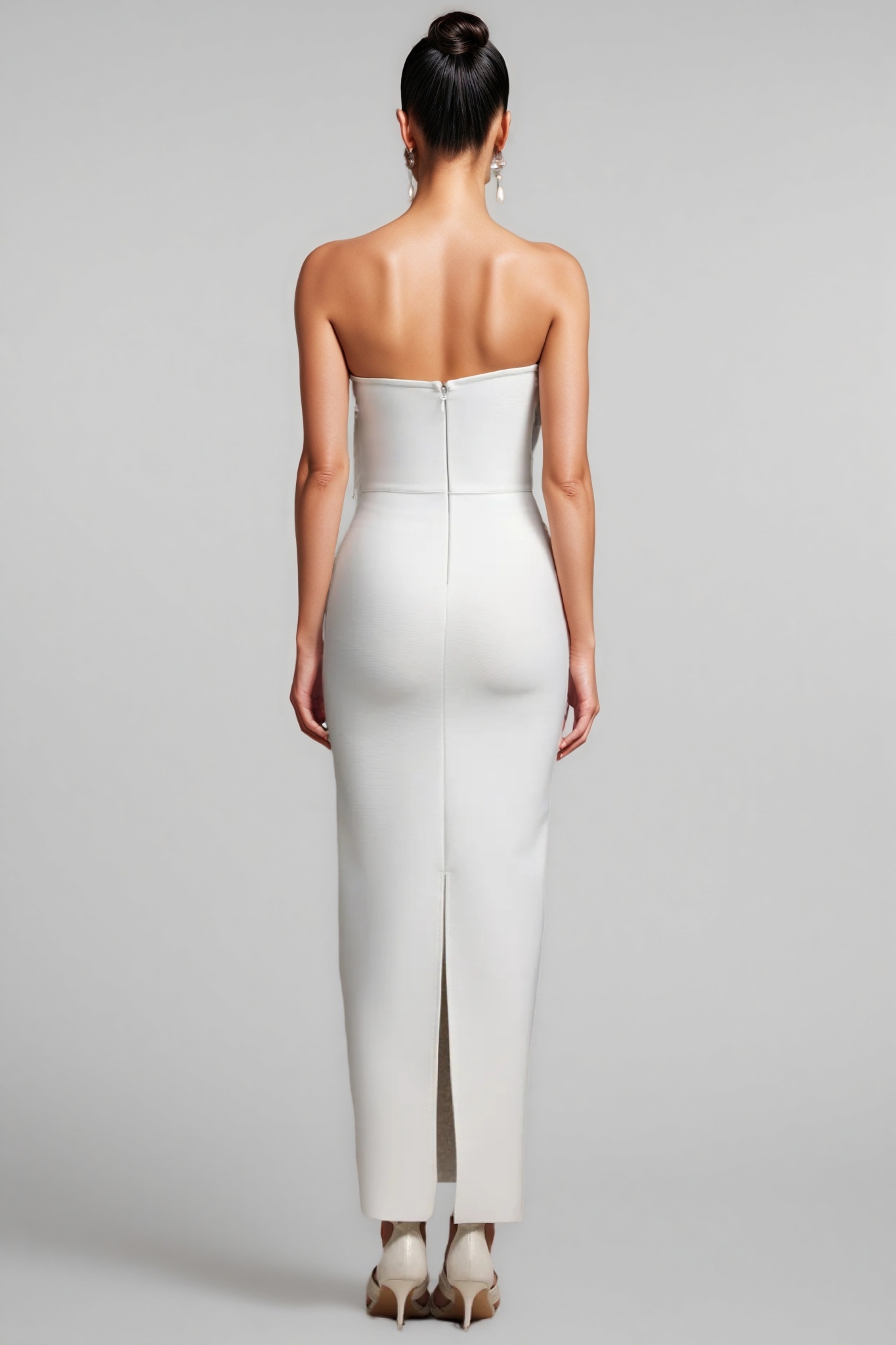 Vali Flowers Tassels Bandage Maxi Dress