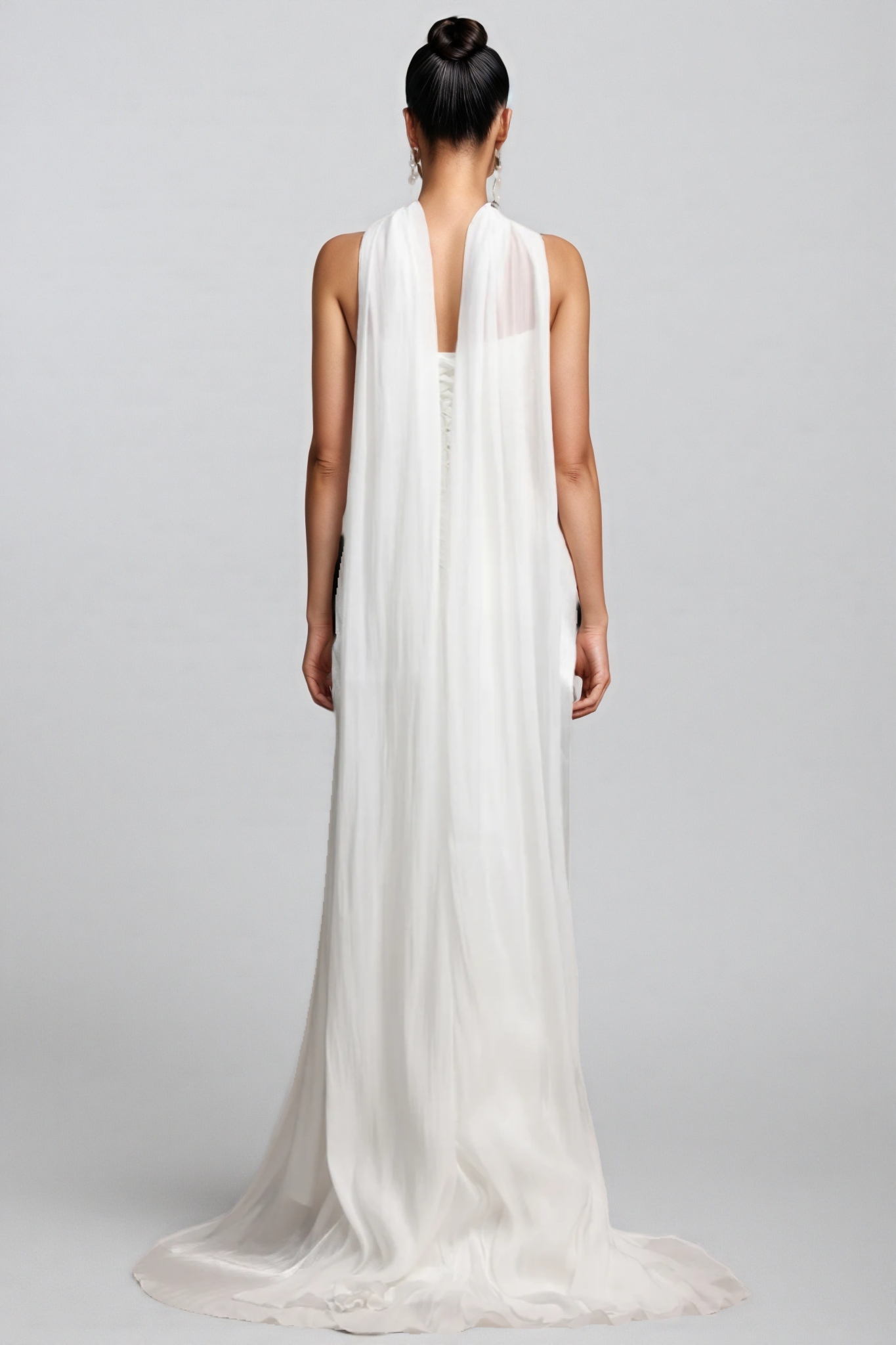 Rafik Pleated Strapless Wedding Maxi Dress