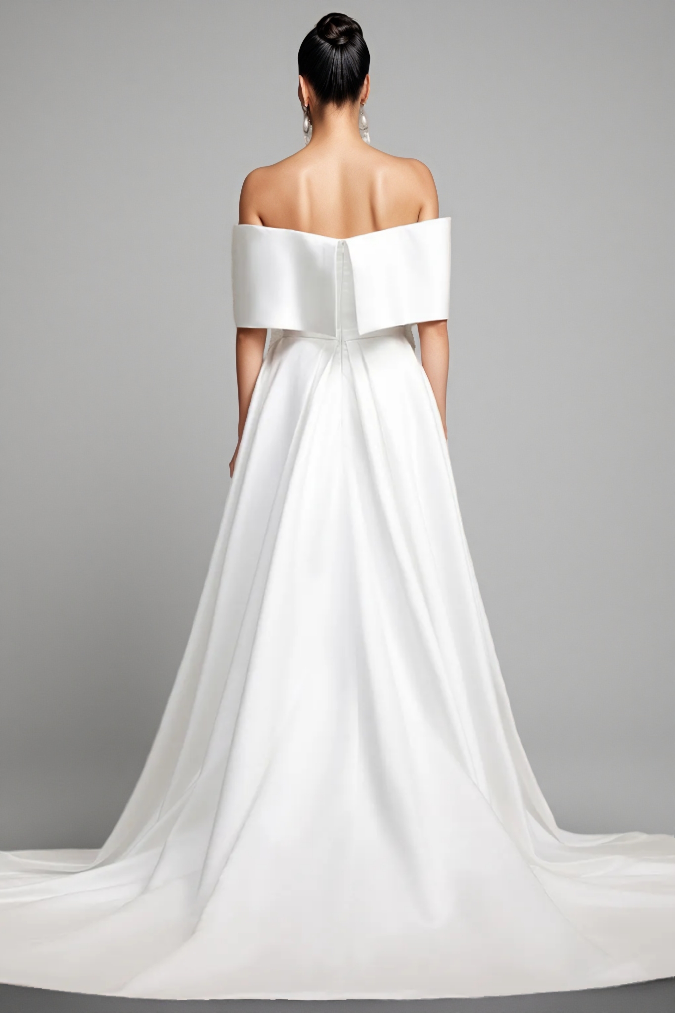 Euen Off Shoulder Fish Tail Wedding Maxi Dress