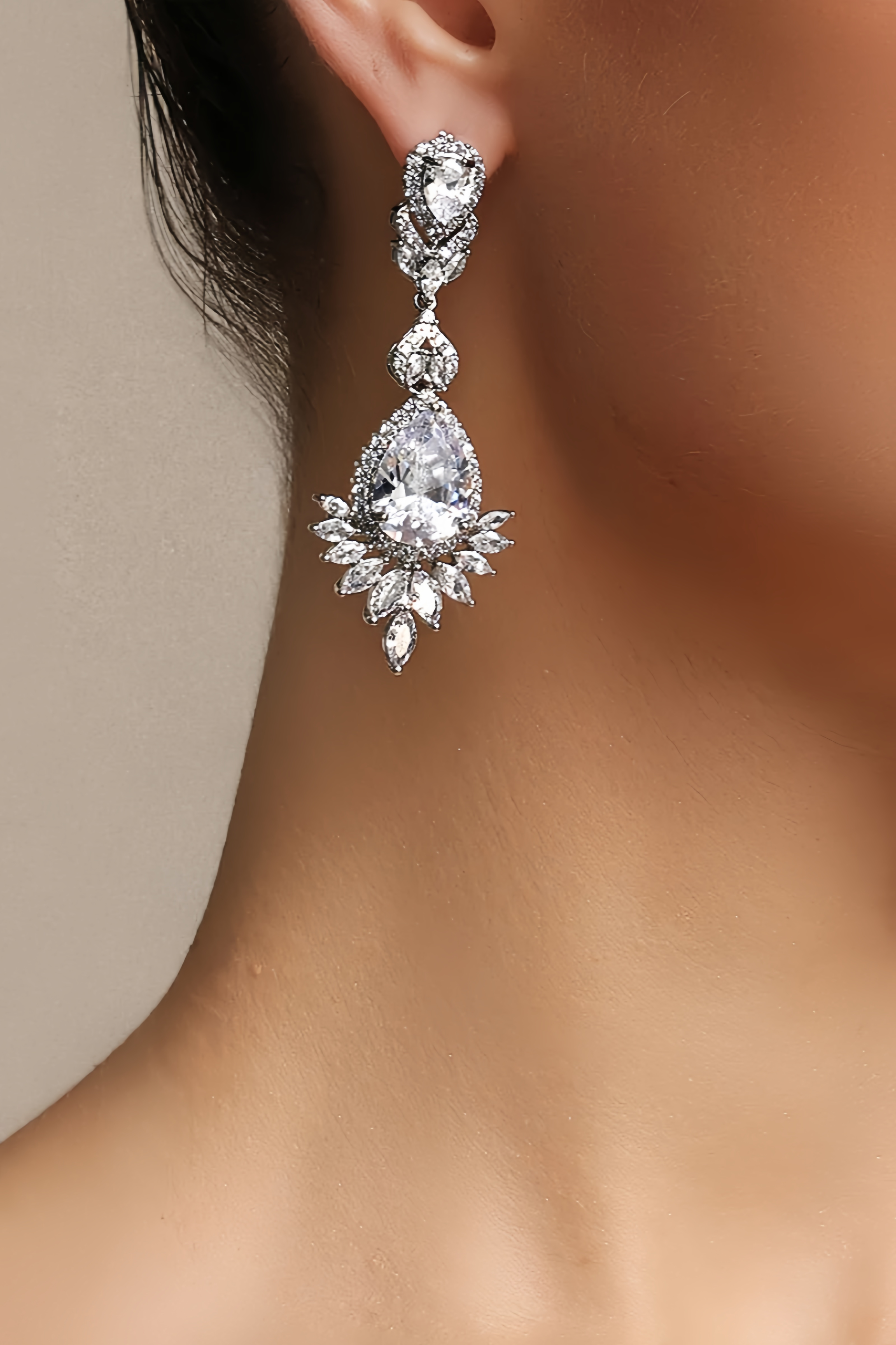 Maritza Diamond Geometry Earrings