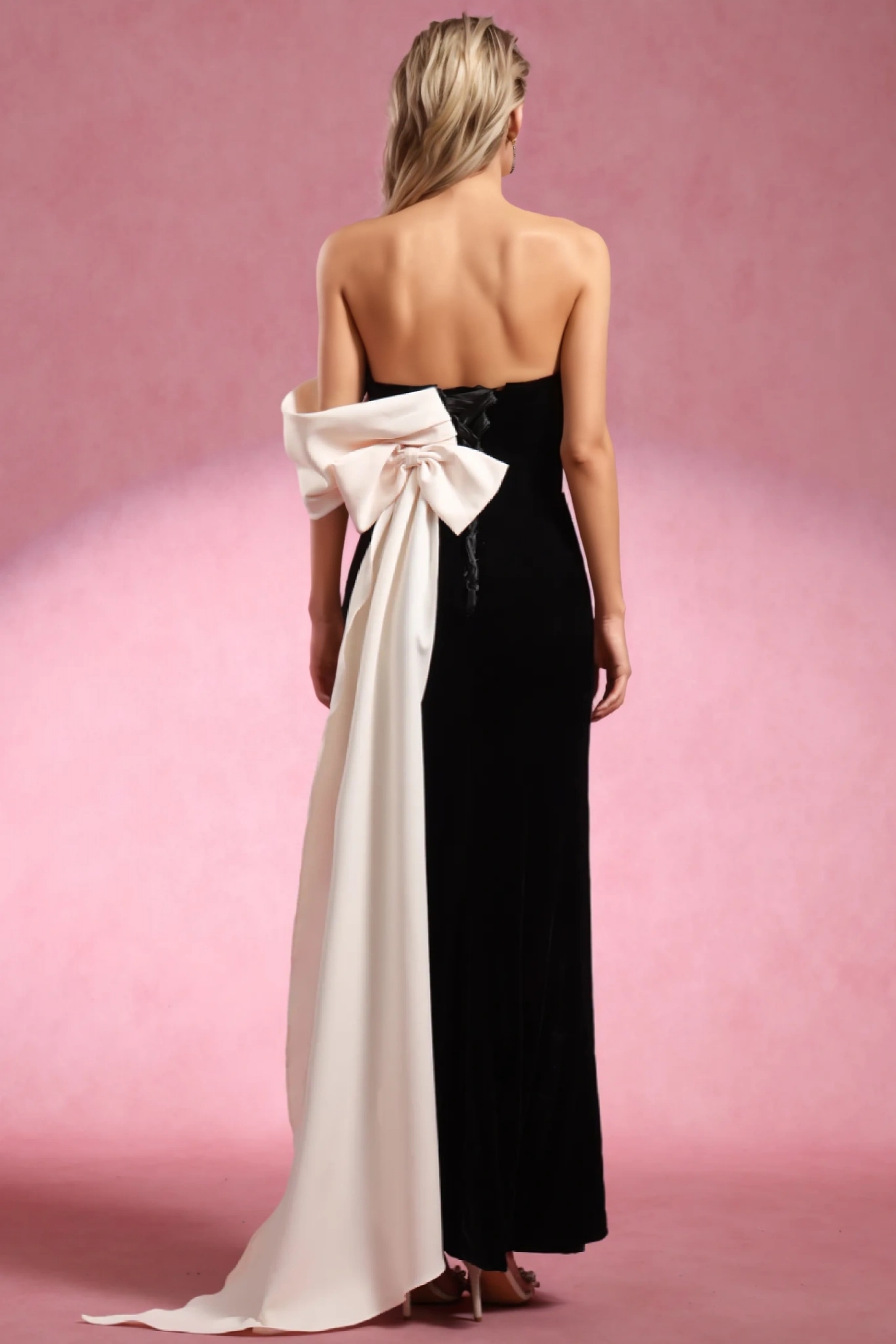 Opala Sleeveless Flower Ribbon Maxi Dress