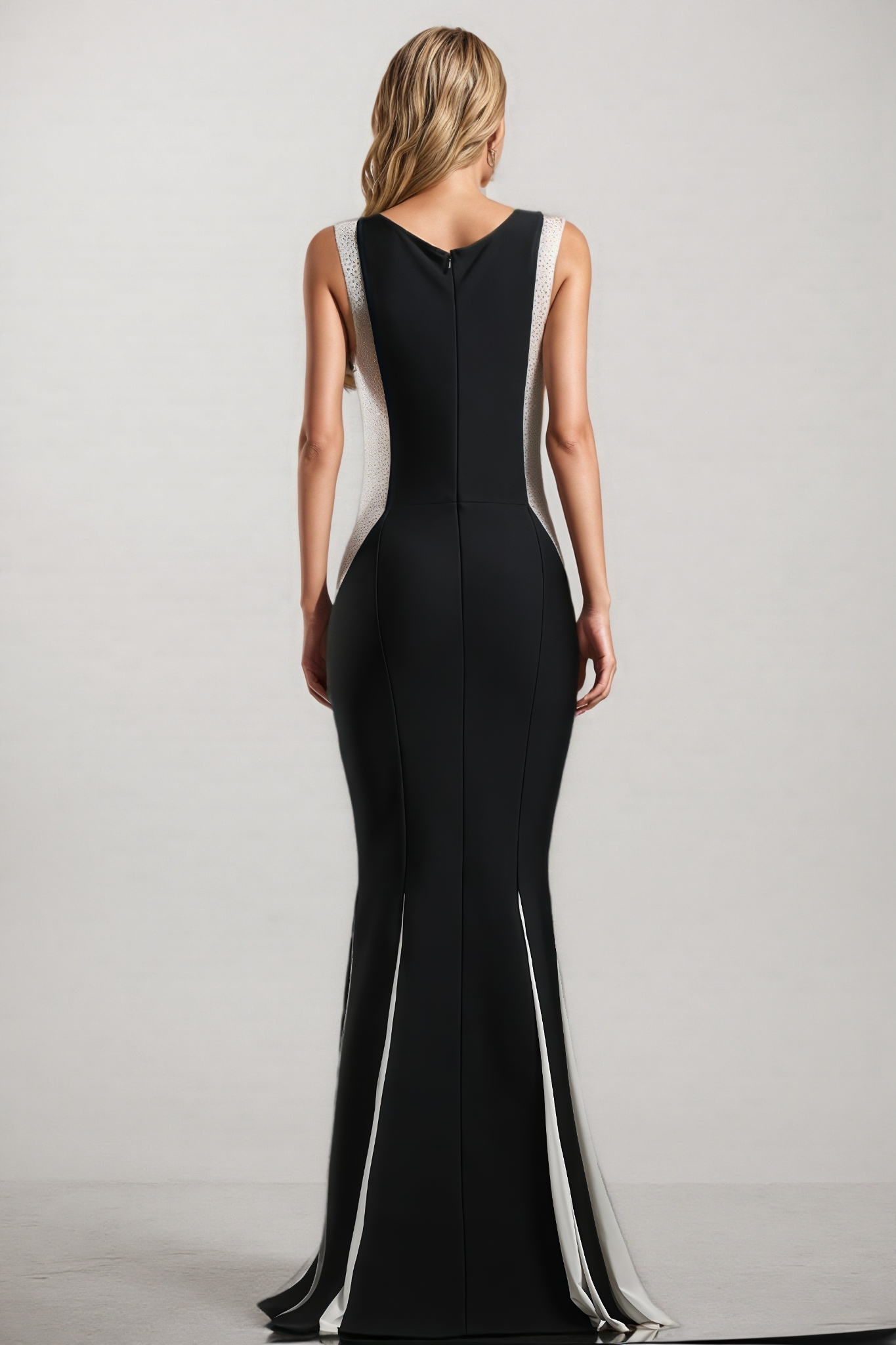 Imane Diamond Fish Tail Bandage Maxi Dress