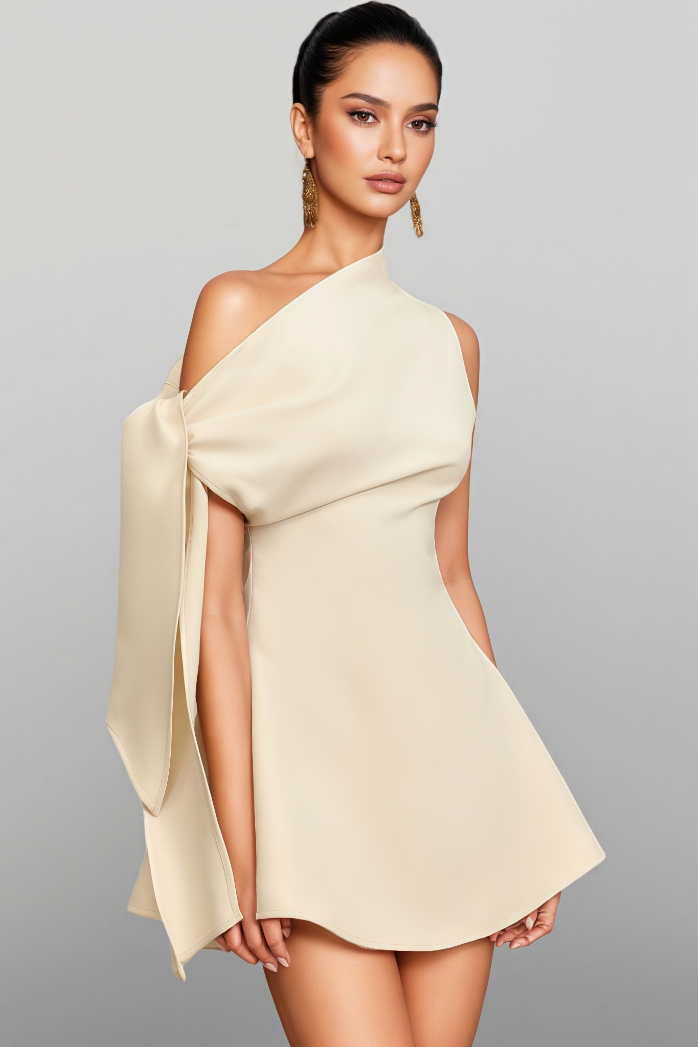 Lurei One Shoulder Mini Dress