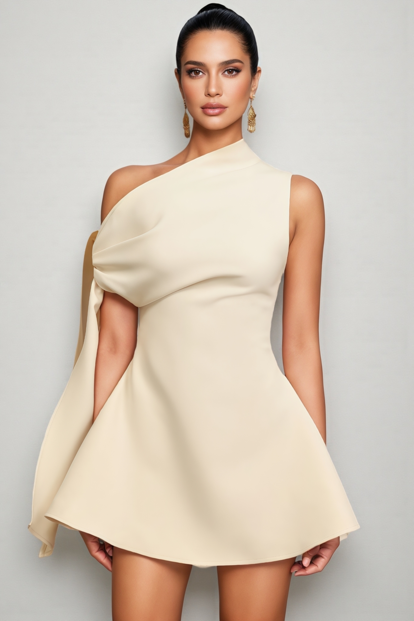 Lurei One Shoulder Mini Dress