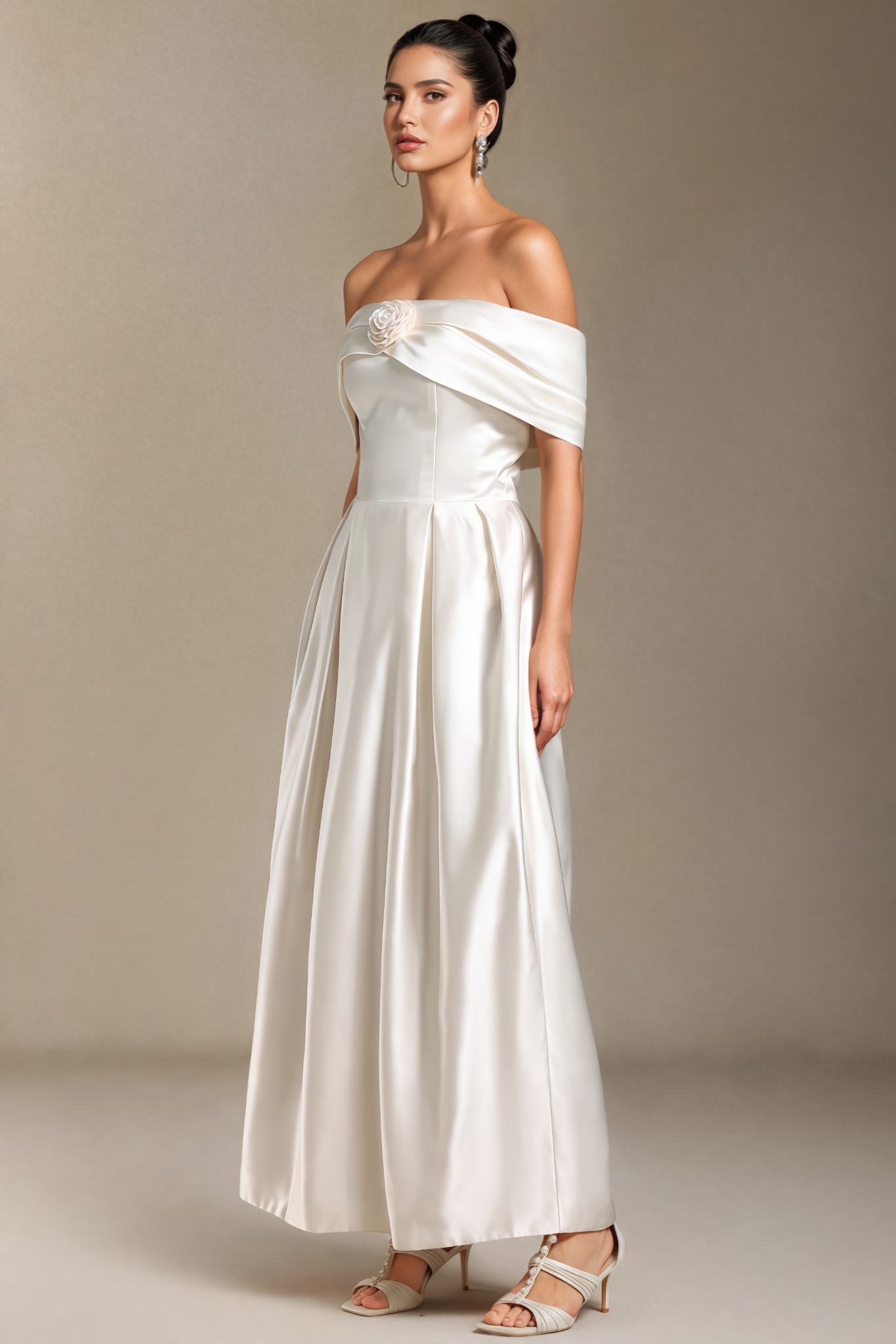 Flower Straight Cylinder Maxi Dress