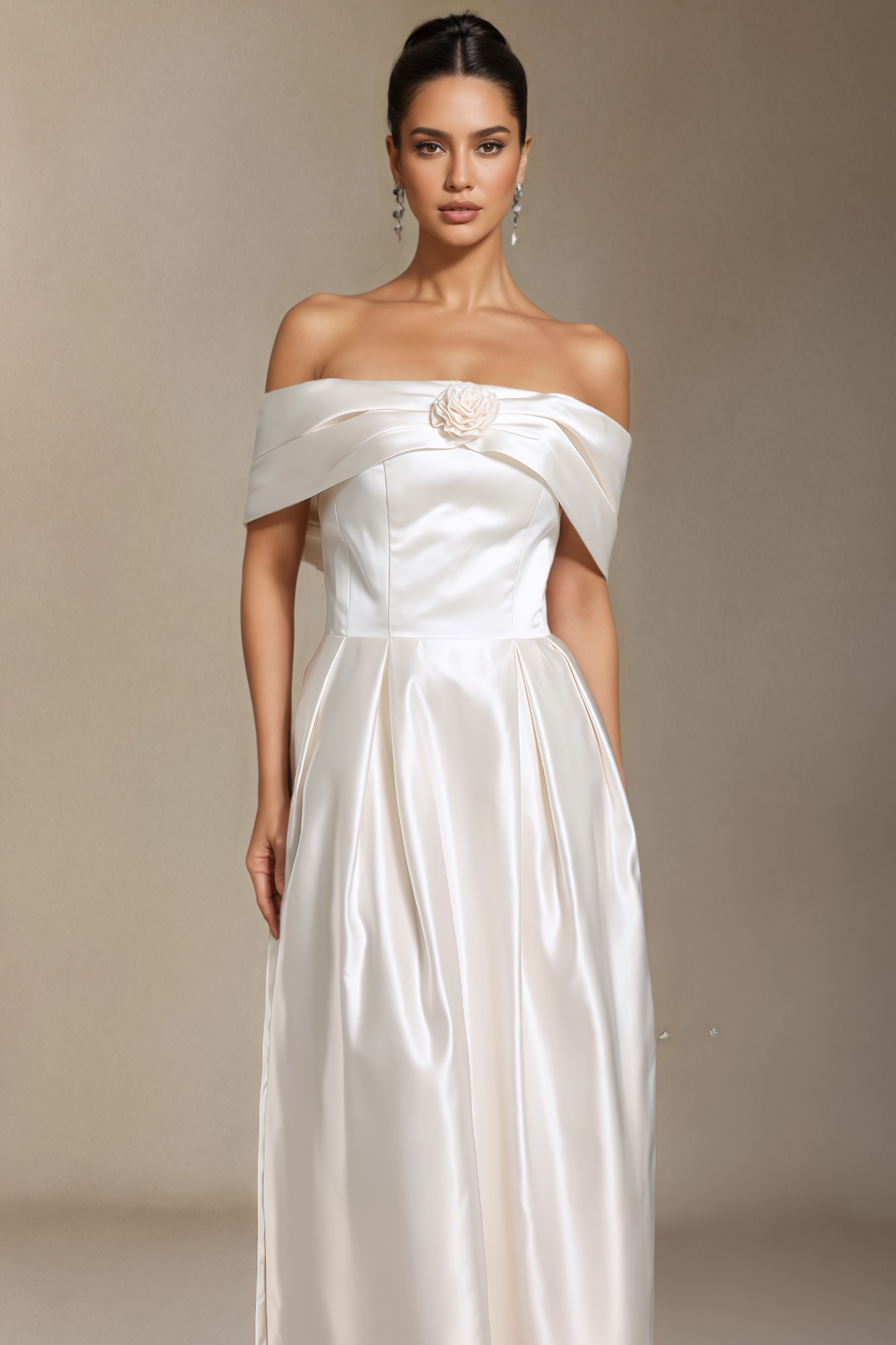 Flower Straight Cylinder Maxi Dress