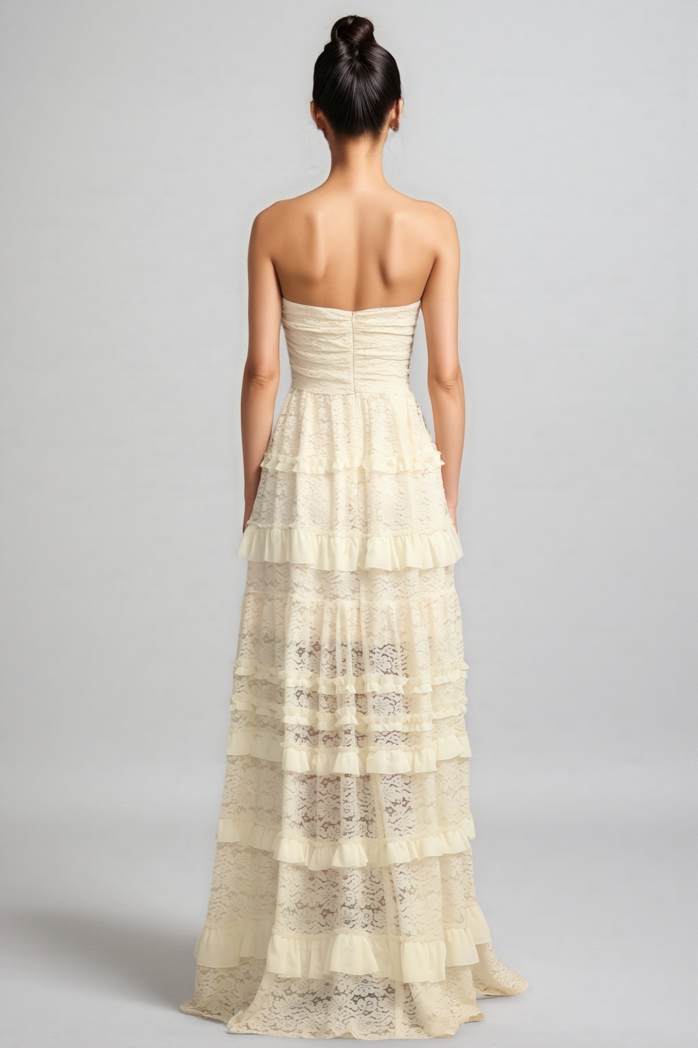 Haley Sleeveless Folds Maxi Dress