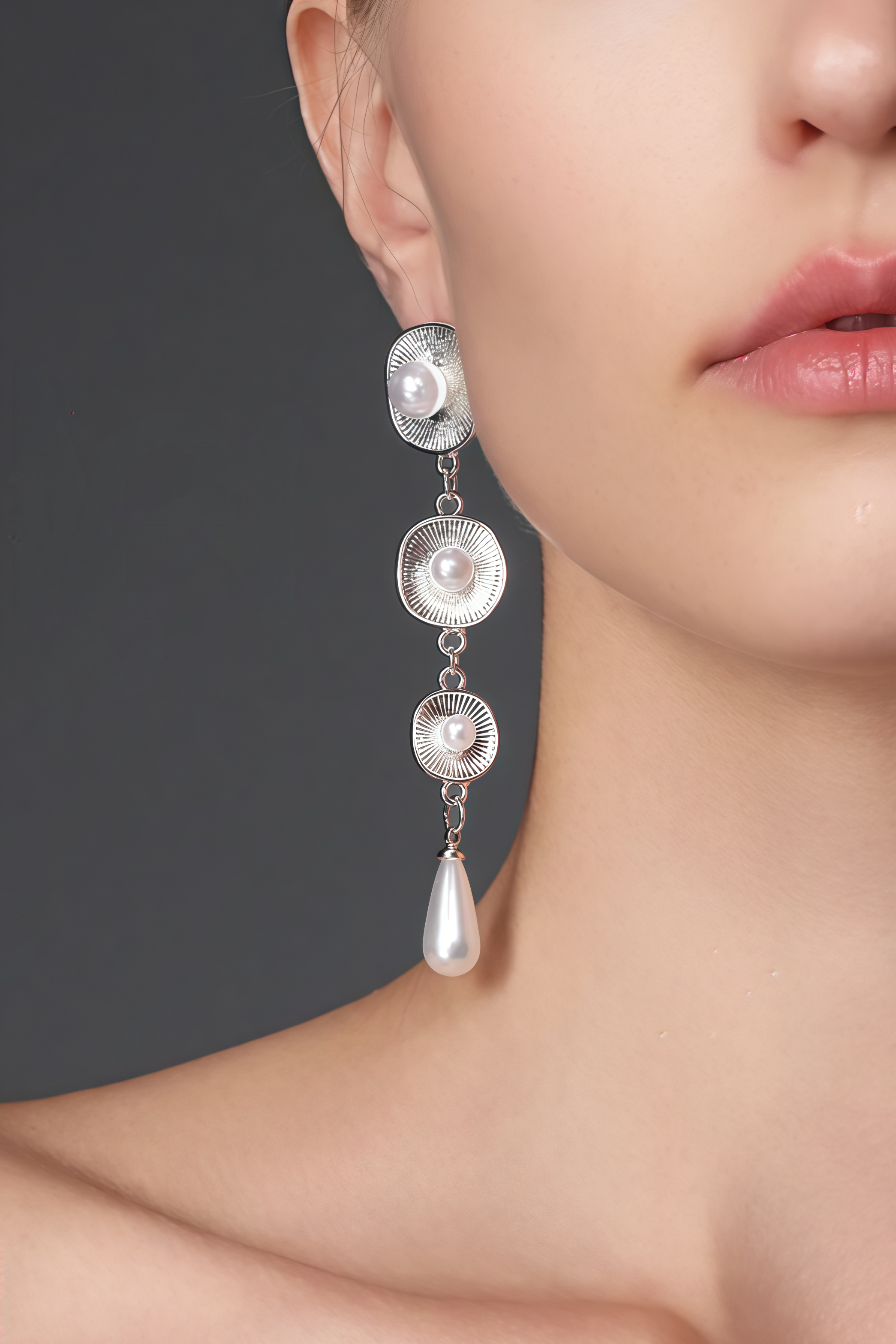 Aesara Pearl Teardrop Earrings