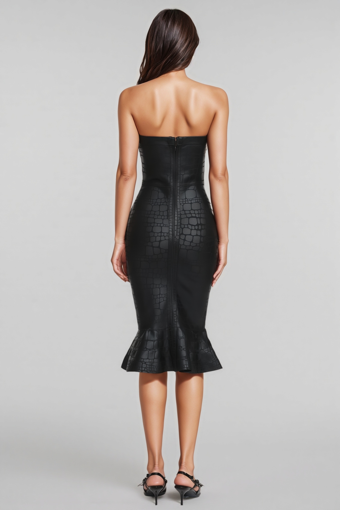 Ulrict Strapless Bandage Midi Dress