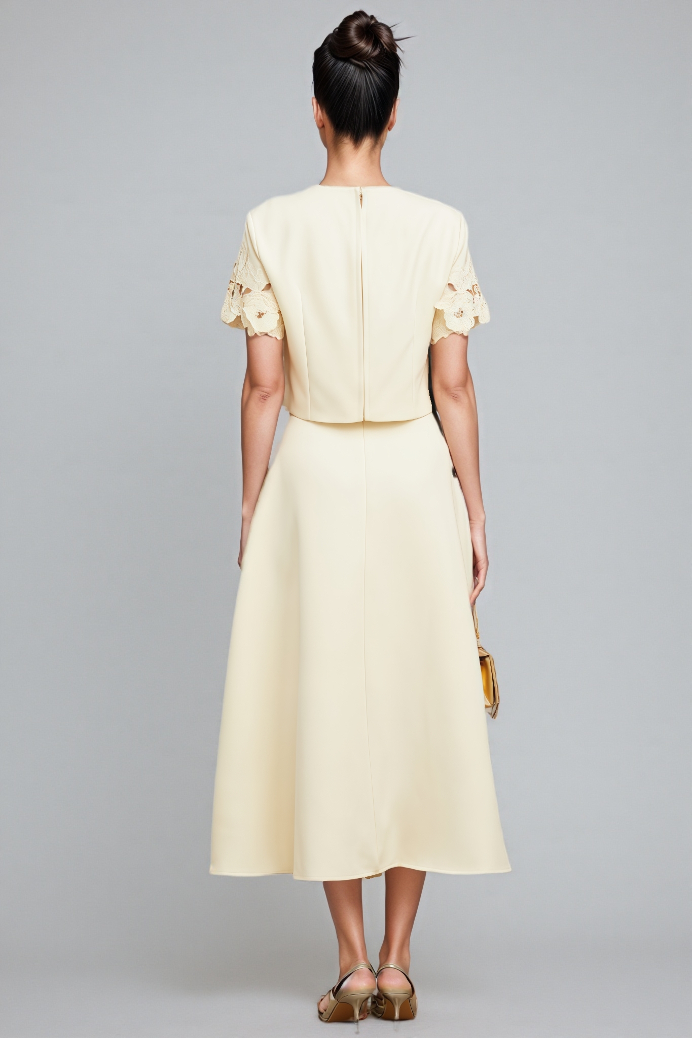 Larkd 3D Floral Top Matching Maxi Dress Set