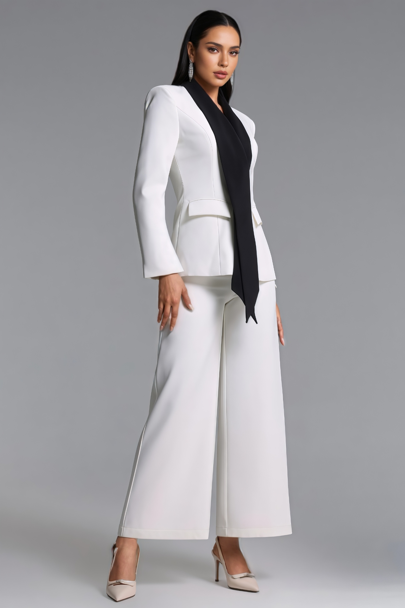 Wyvlre Long Sleeve Lapel Blazer Set