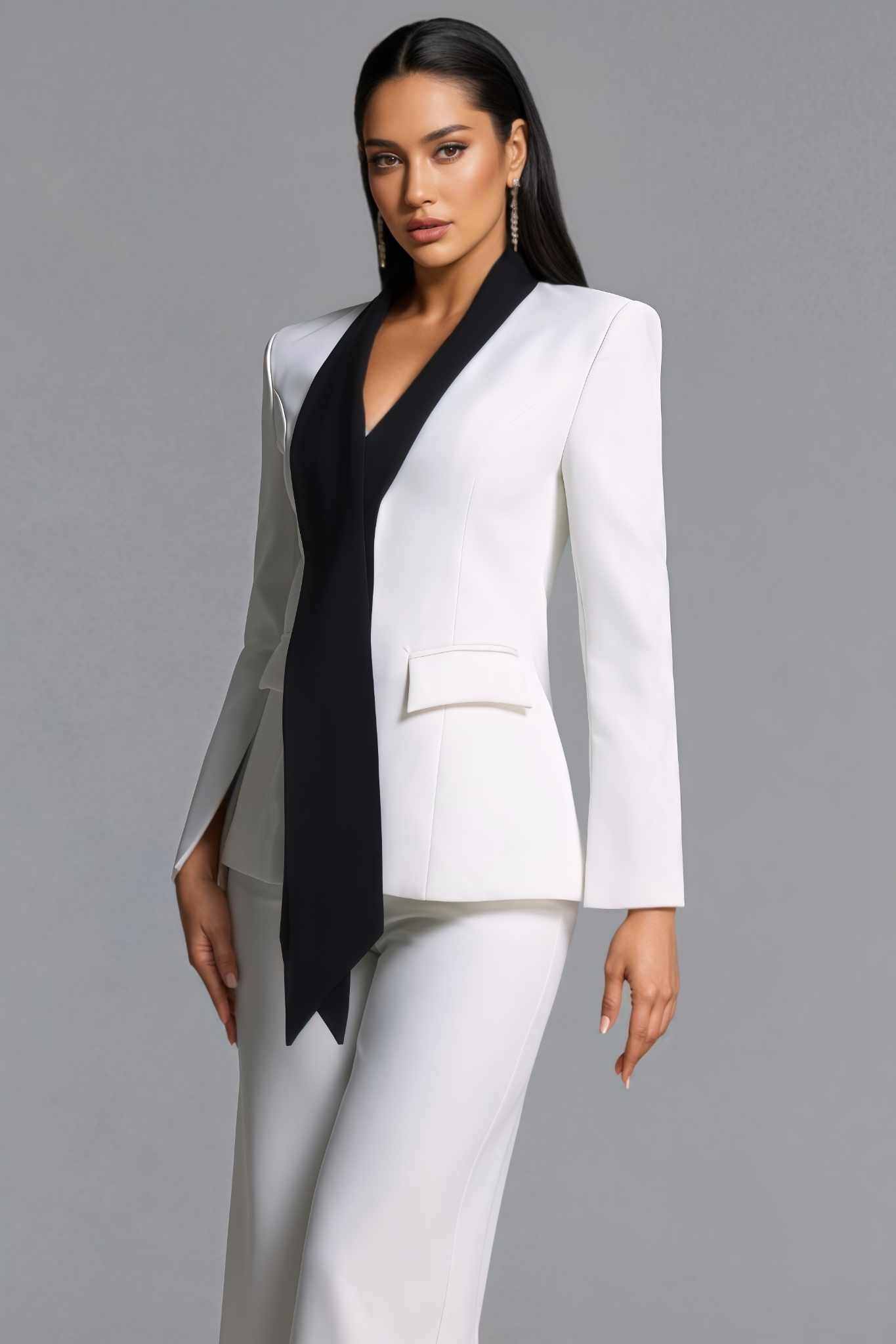 Wyvlre Long Sleeve Lapel Blazer Set