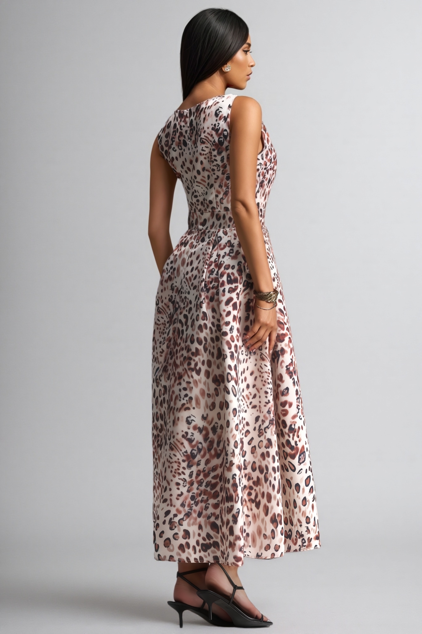 Stevie Sleeveless Printed Maxi Dress