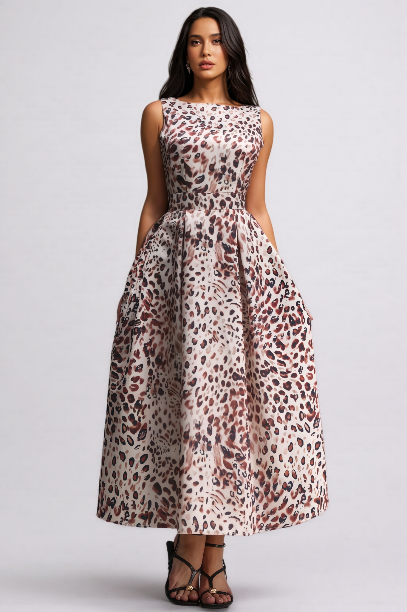 Stevie Sleeveless Printed Maxi Dress
