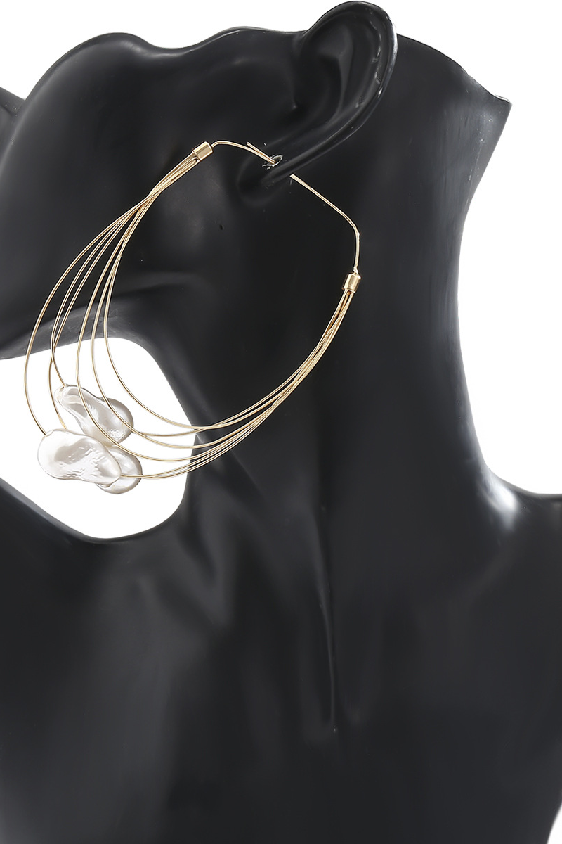 Kara Tassel Imitation Pearl Earrings