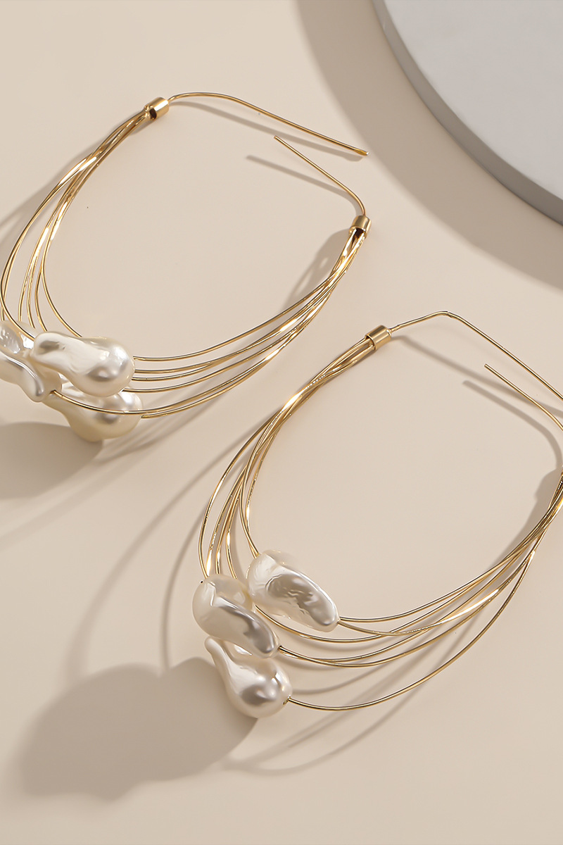 Kara Tassel Imitation Pearl Earrings