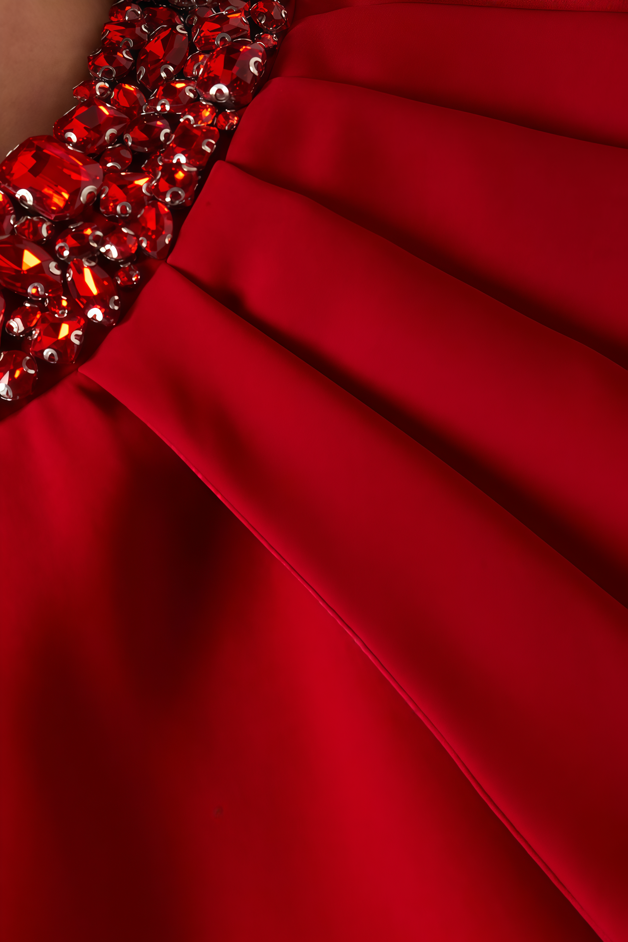 Havord Red Cap Sleeve Maxi Dress