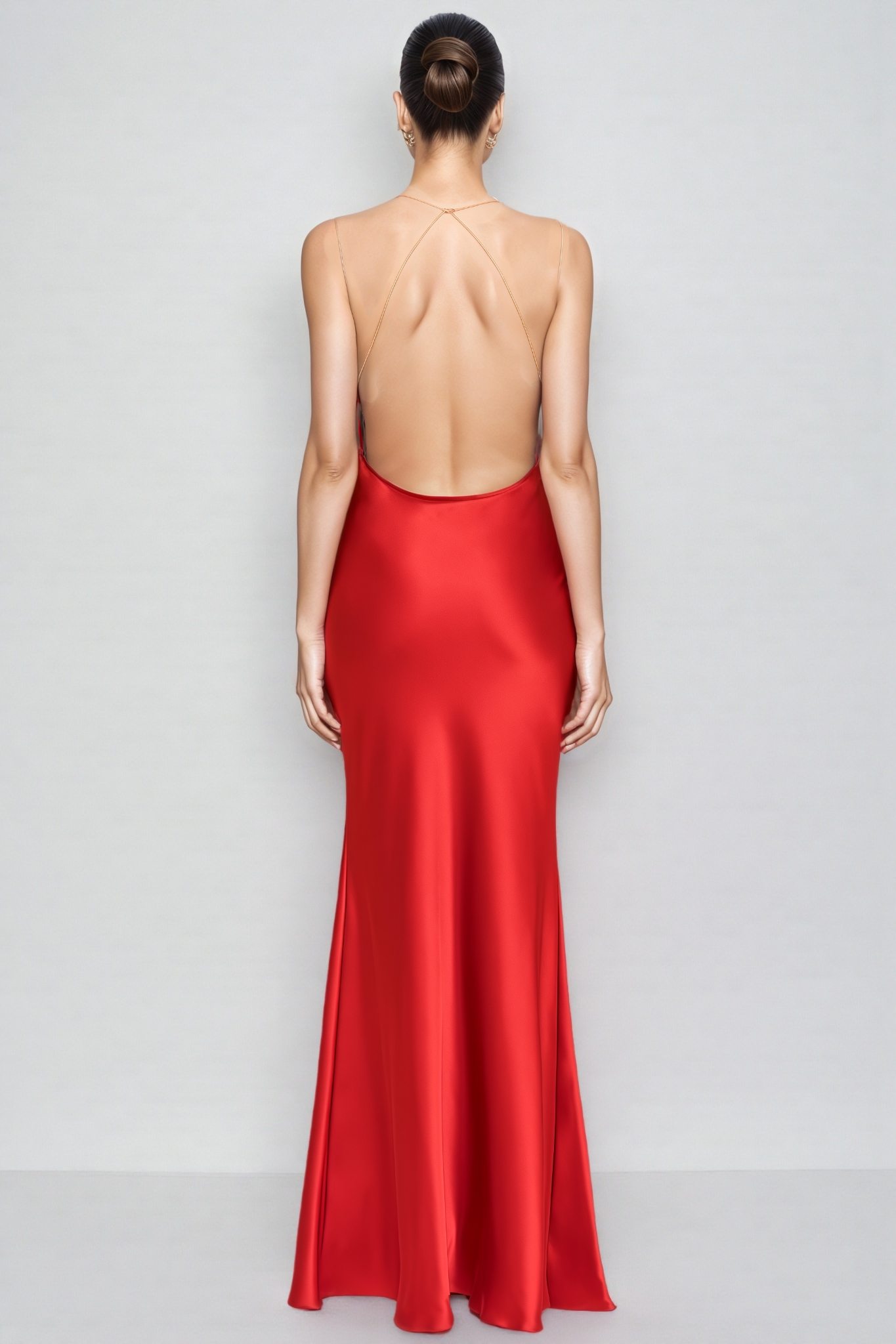Lupita Red Strapless Fringe Maxi Dress