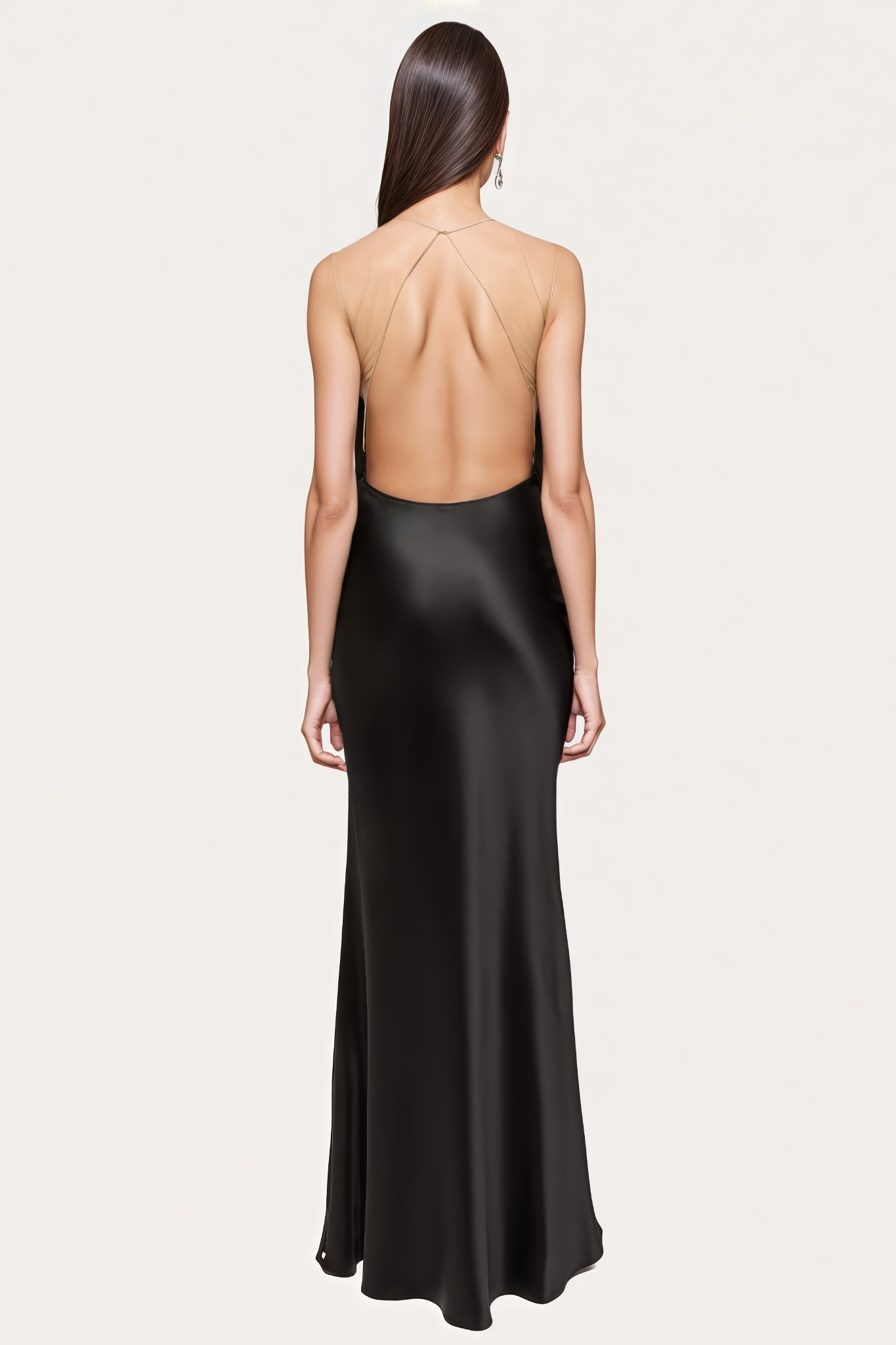 Alxrnder Fringed Strapless Mermaid Maxi Dress