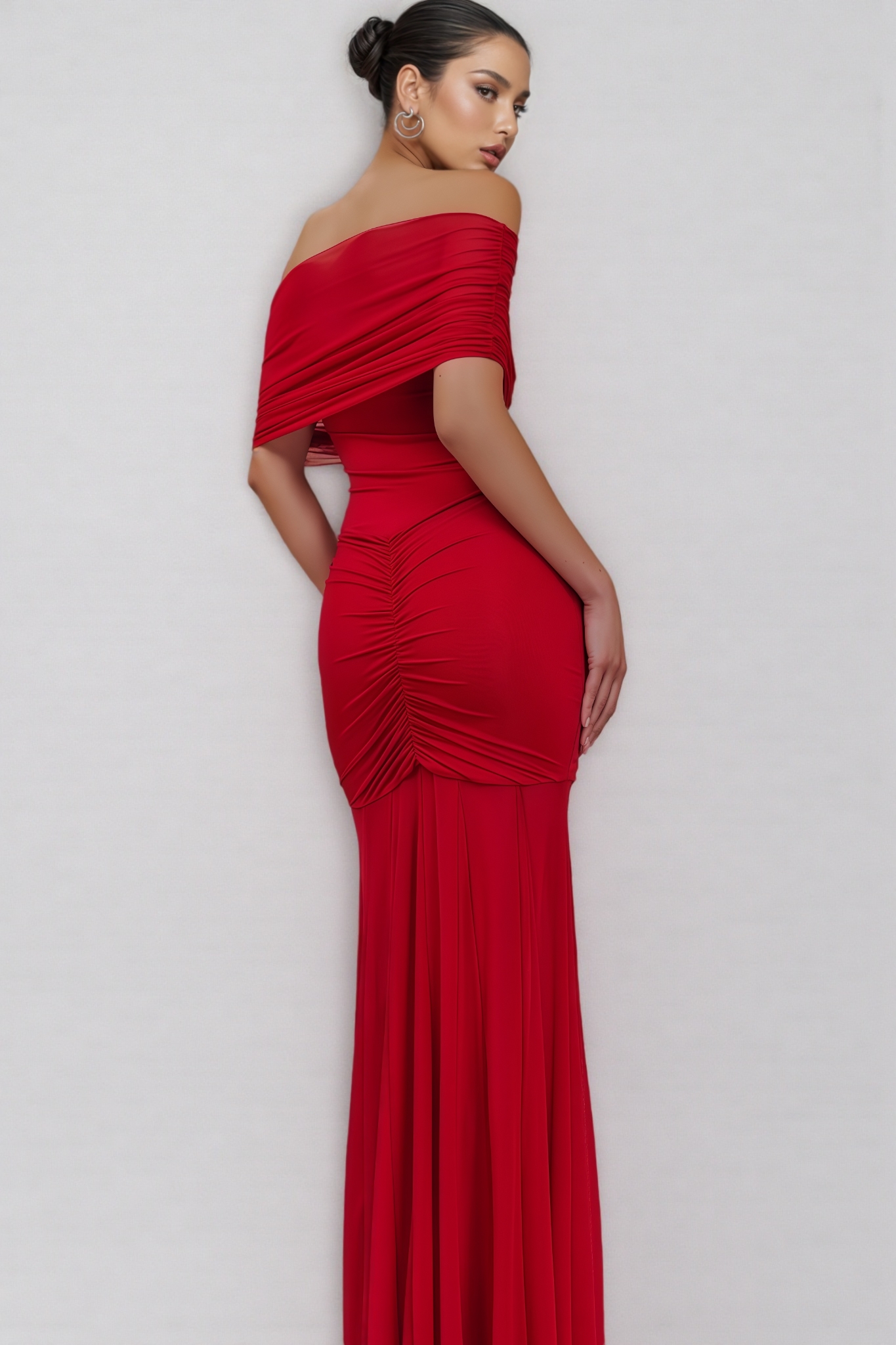 Silvia Strapless Mesh-panelled Dress