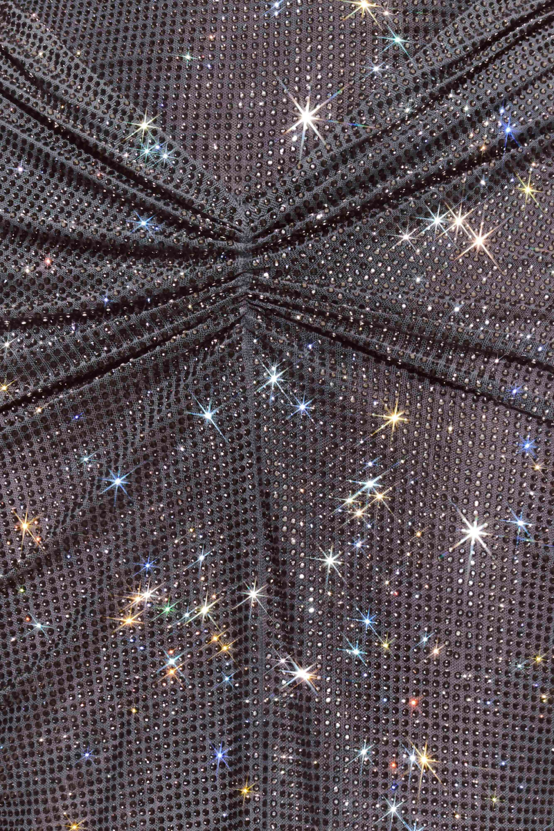 Havori Grey Diamante Maxi Dress 