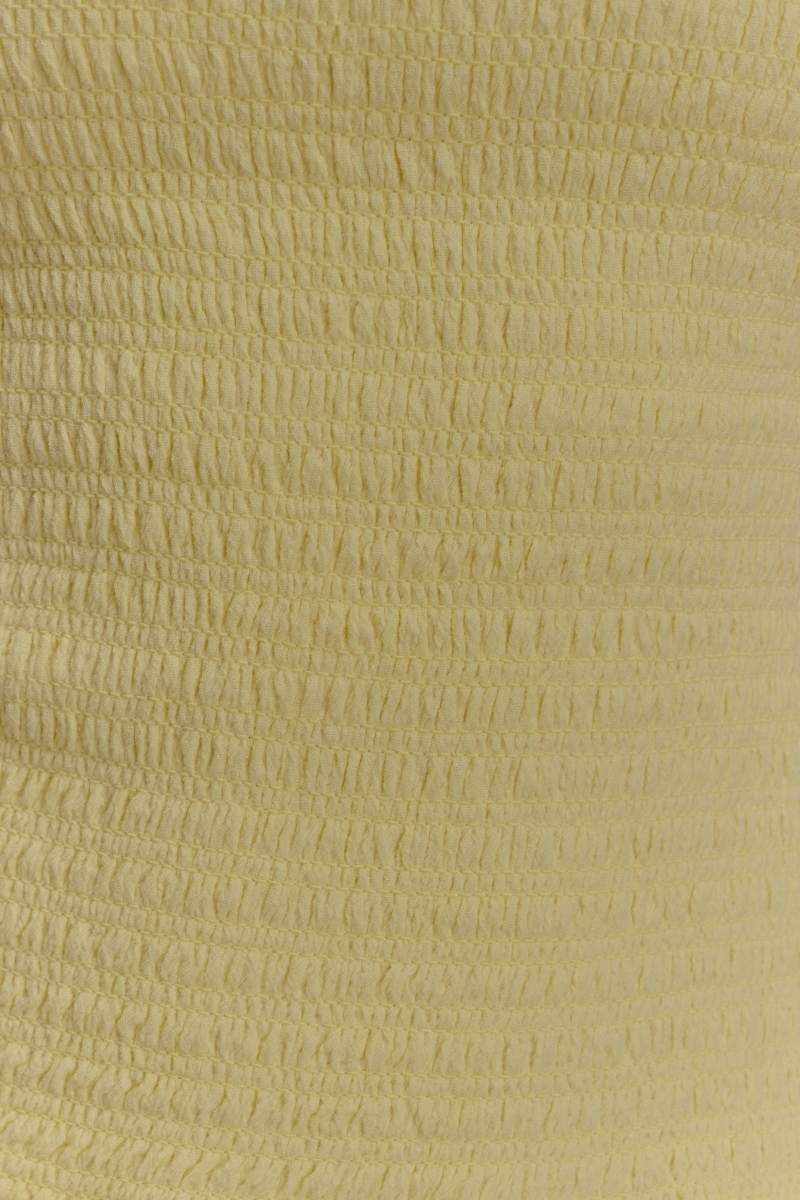 Pavink Yellow Sleeveless Pleated Maxi Dress